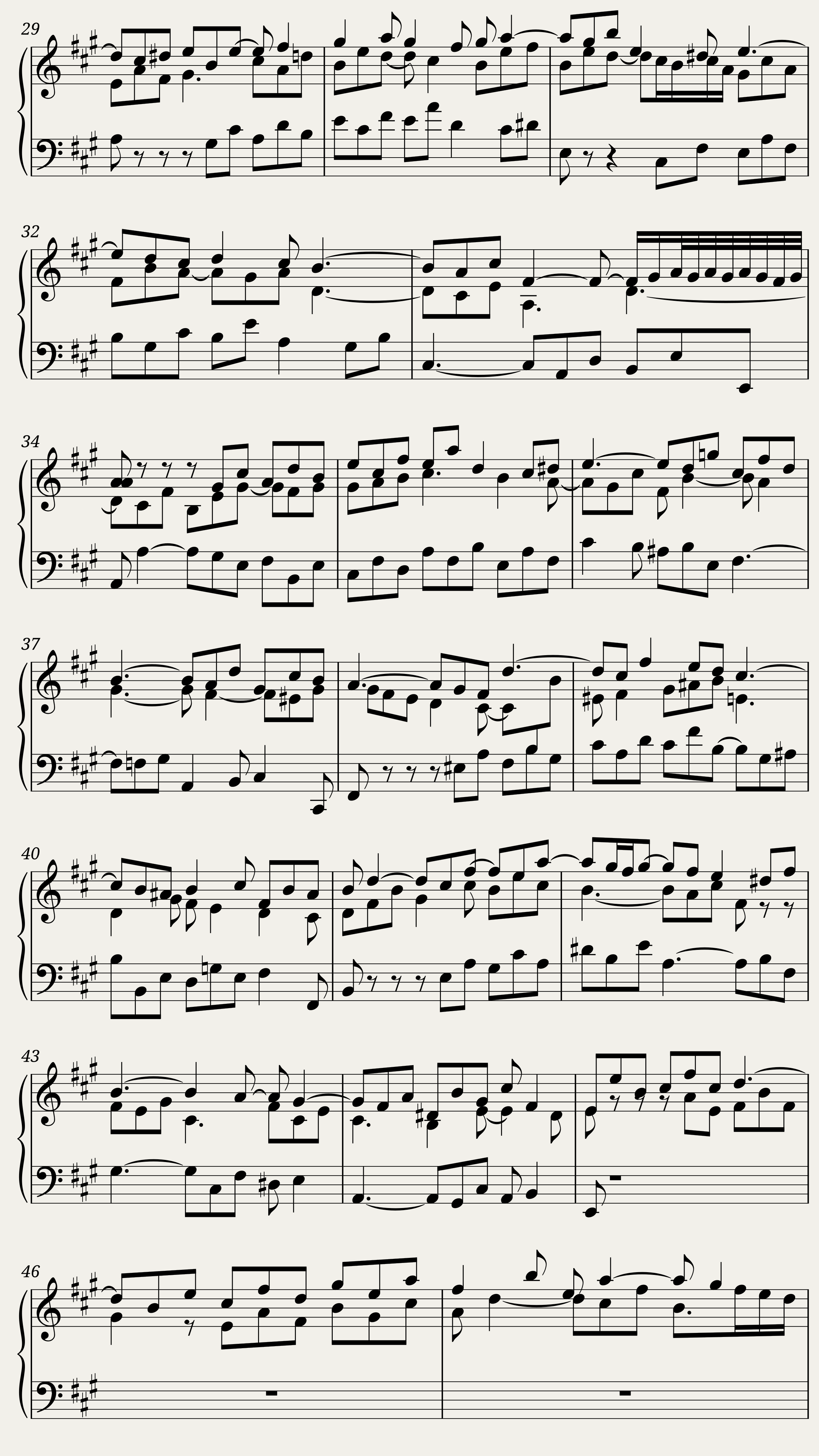 BWV 872: The Well-tempered Clavier Book II - III (A = 415 Hz) - Harpsichord sound — 3/5