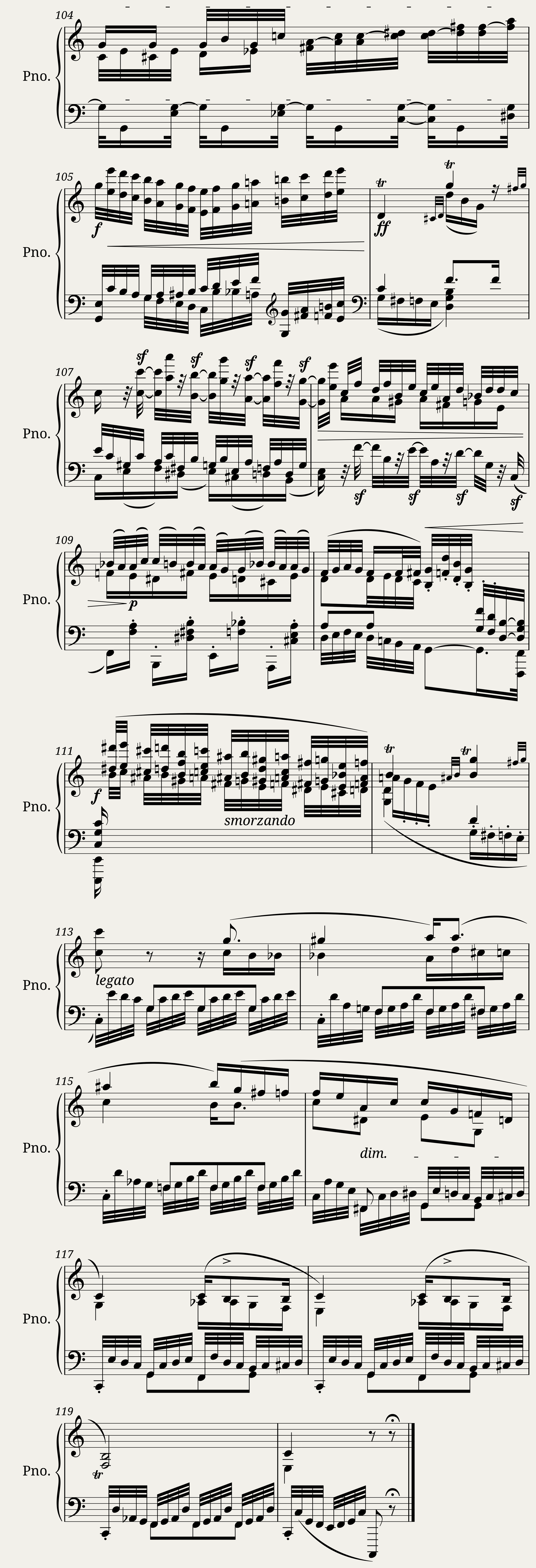 Concert Étude after Paganini's 4th Caprice - R. Schumann Op. 10 No. 4 — 7/7