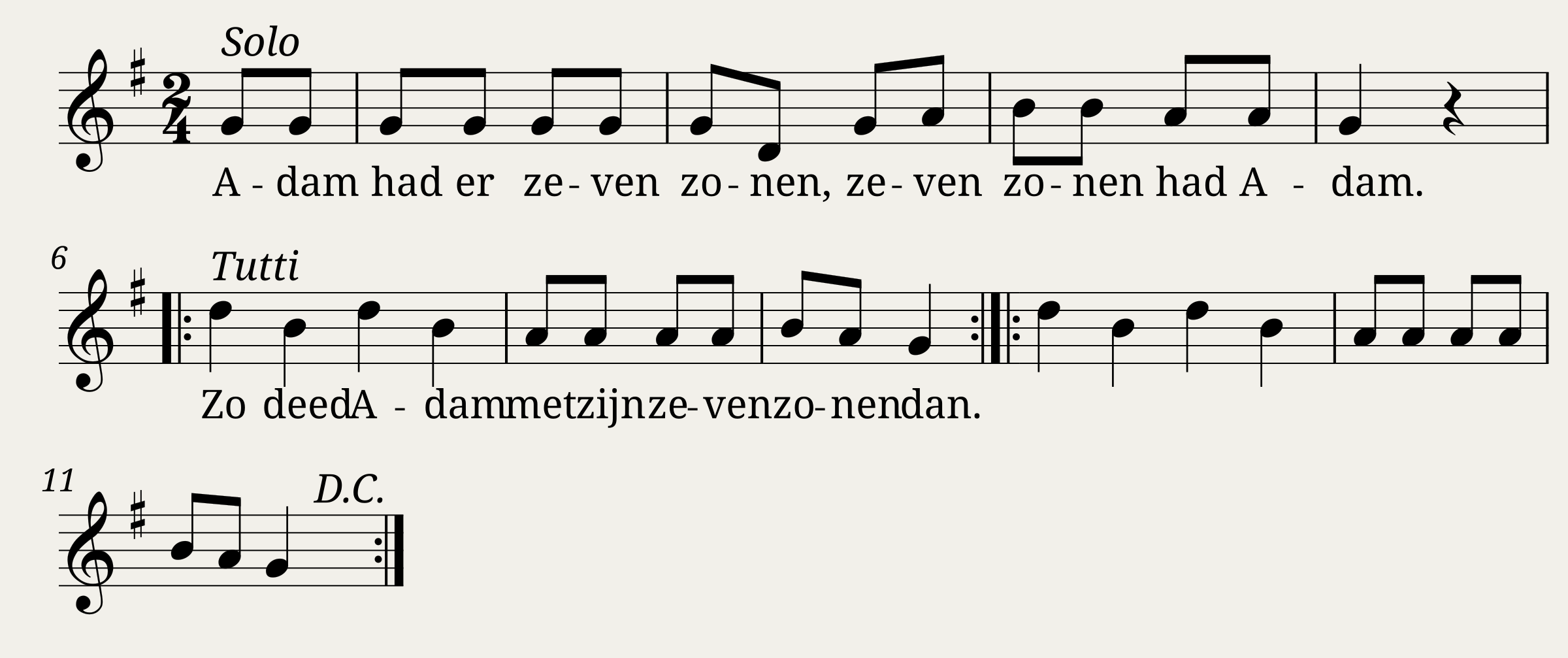 Traditional music - Adam
