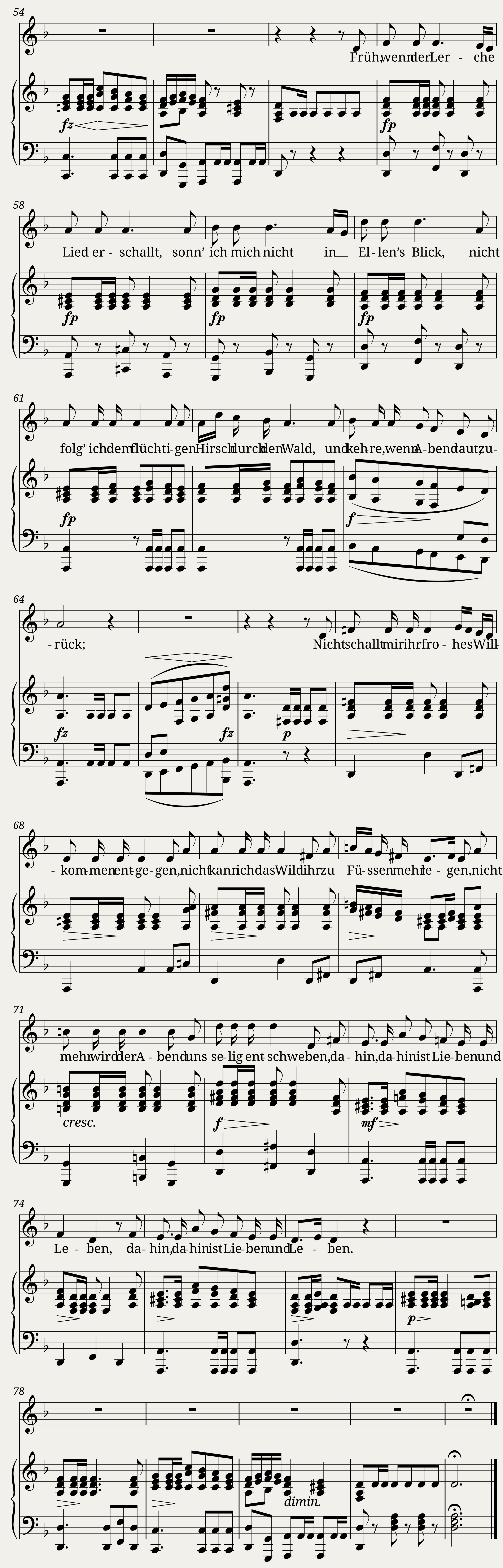 Lied des gefangenen Jägers, D.834 — 3/3