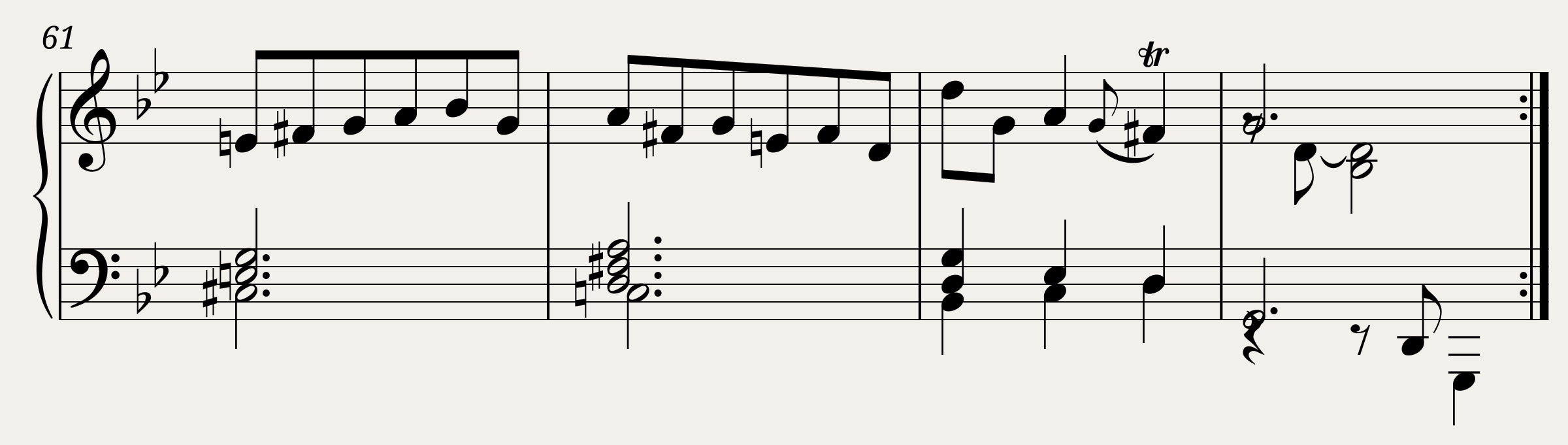 J.P. Rameau Suite en Sol Menuet I et II — 2/2
