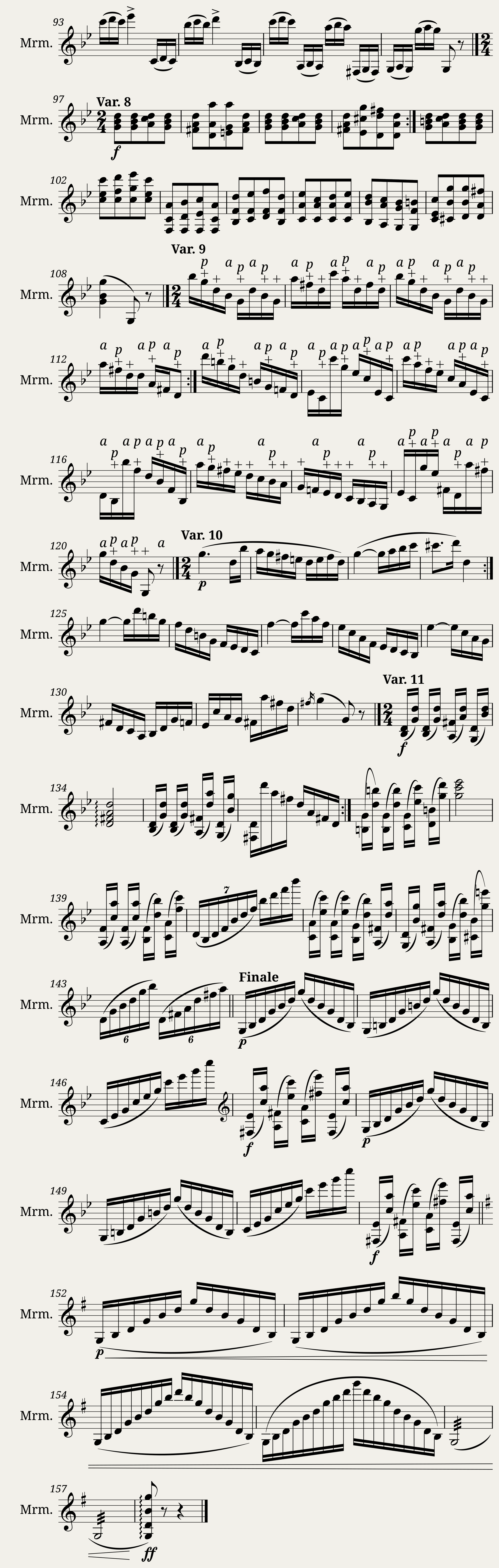 Paganini - Caprice No. 24 - Mallet Percussion — 3/3