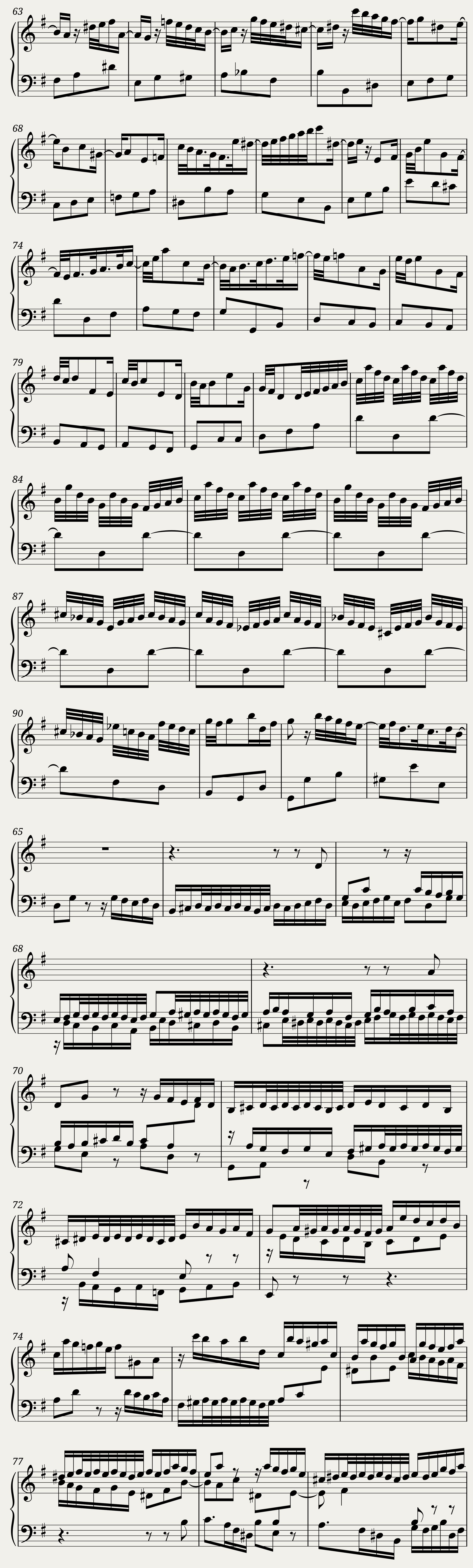 BWV 830 Partita VI Corrente — 3/5