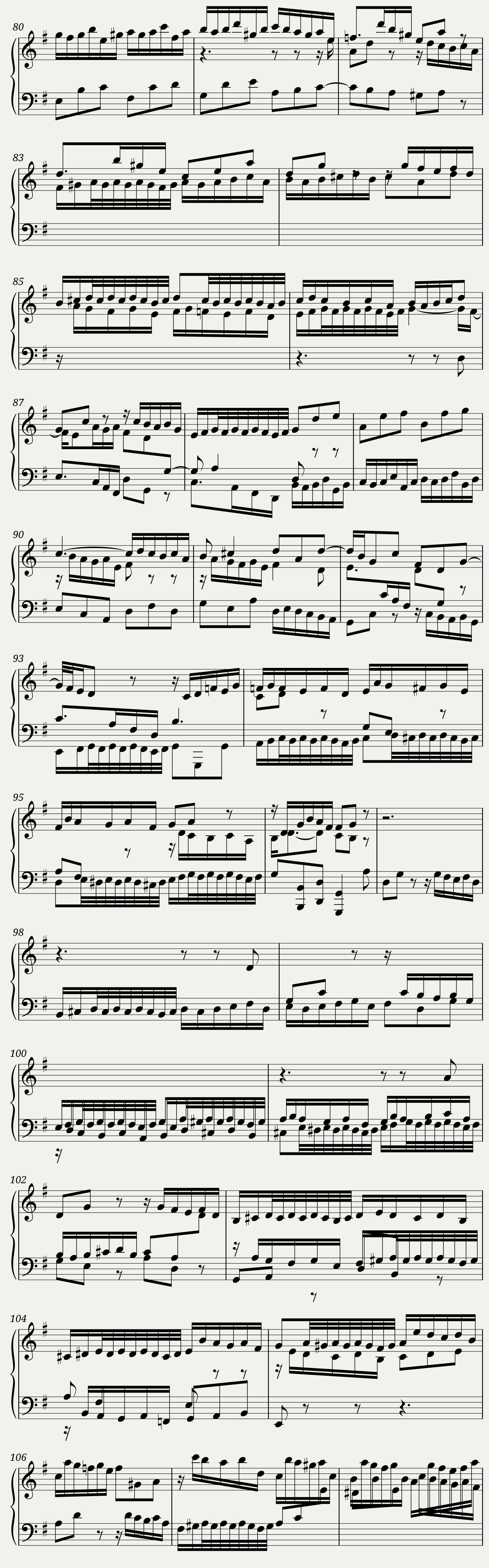 BWV 830 Partita VI Corrente — 4/5
