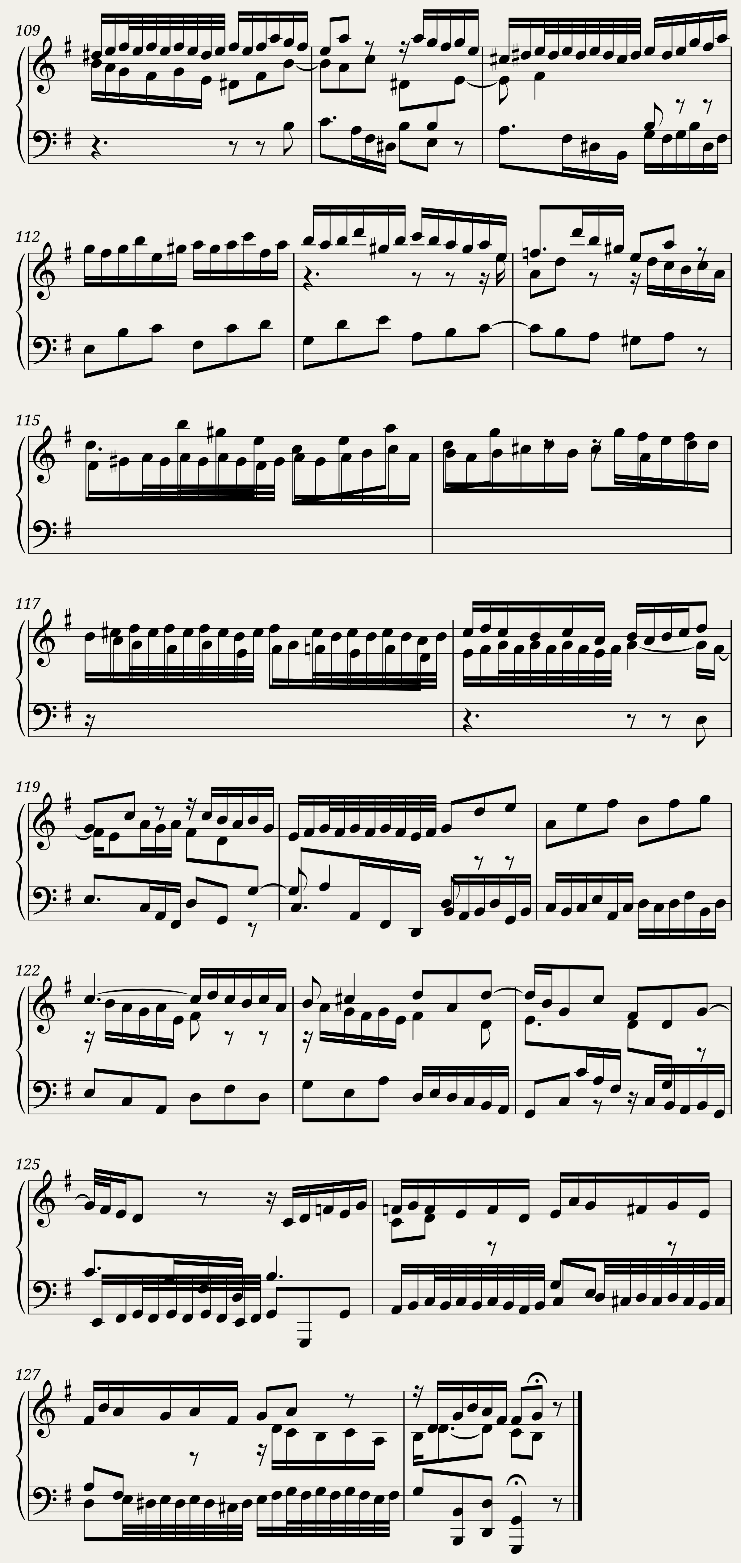 BWV 830 Partita VI Corrente — 5/5