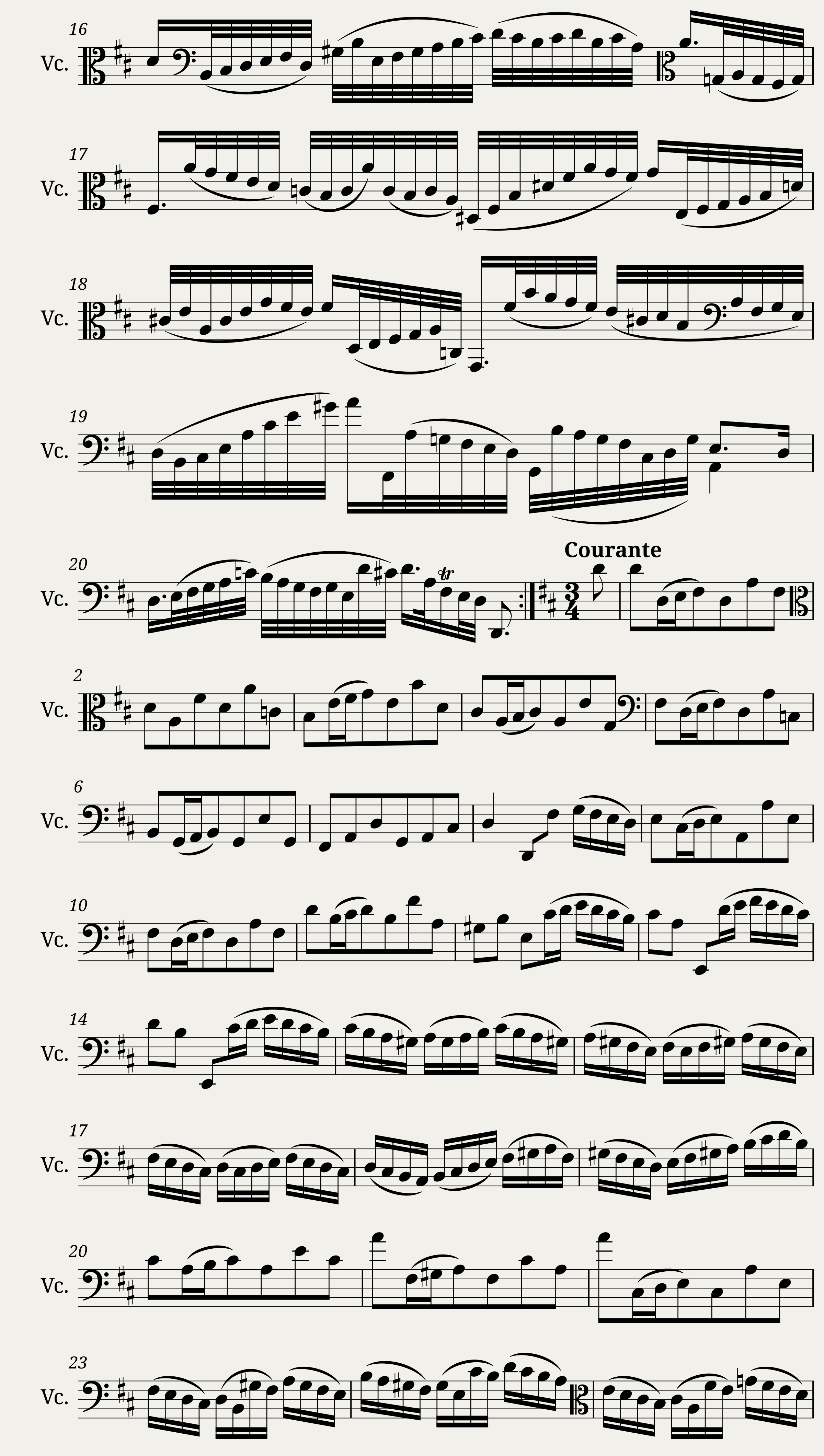 Bach - 6 Cello Suites - No.2 in D minor BWV 1008 — 7/7