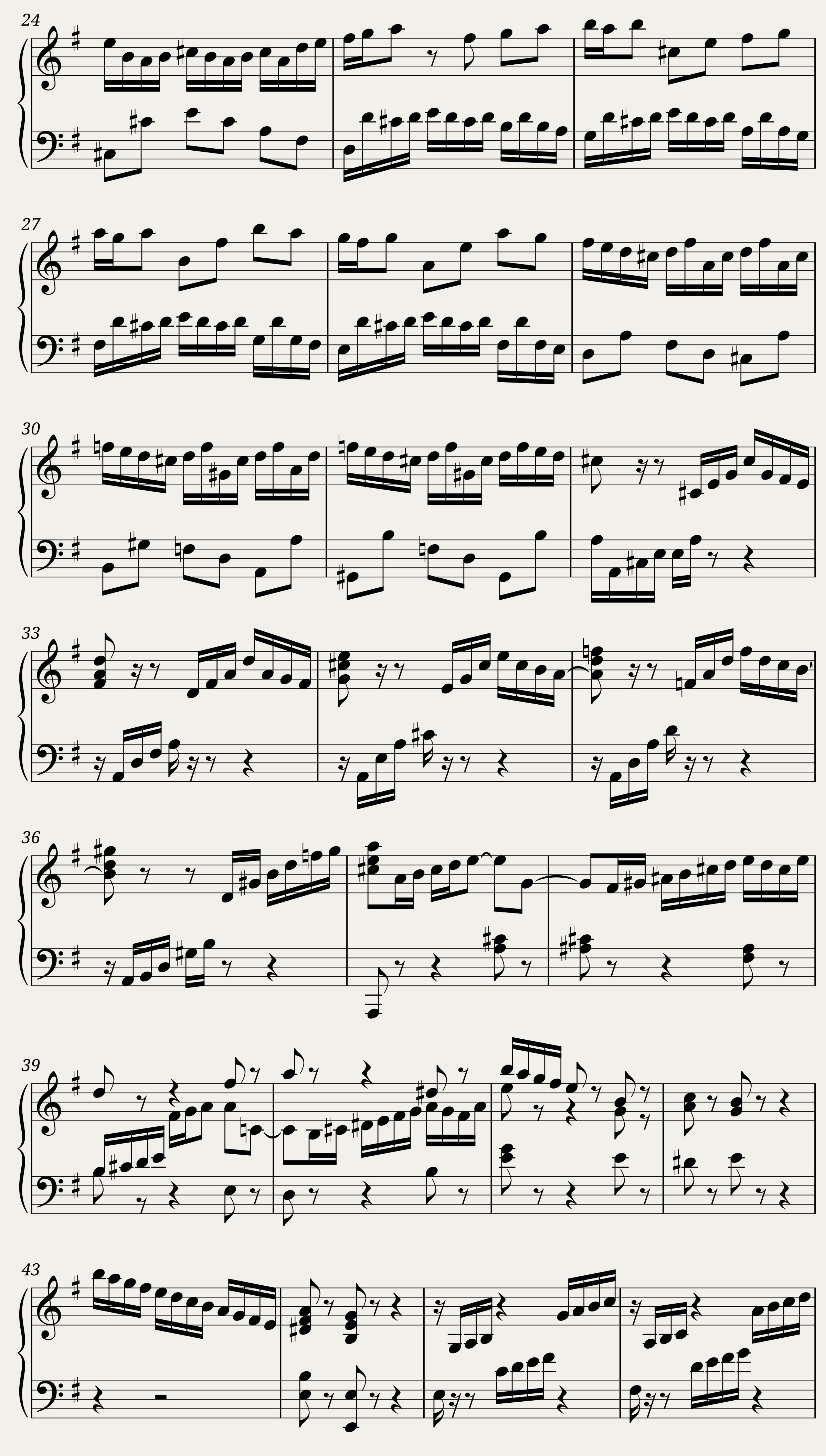 BWV 858 The Well-Tempered Clavier Part I Praeludium XIII — 2/2
