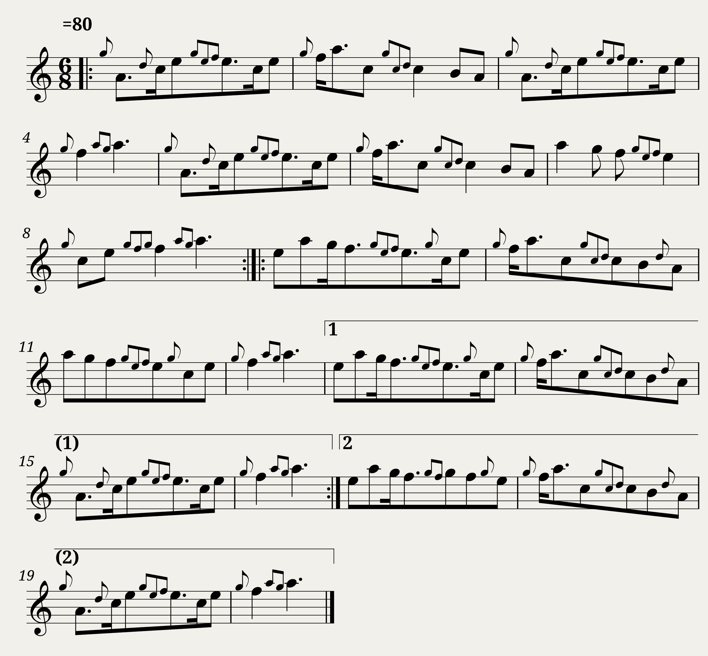 Traditional music - O'ER THE WATER TO CHARLIE