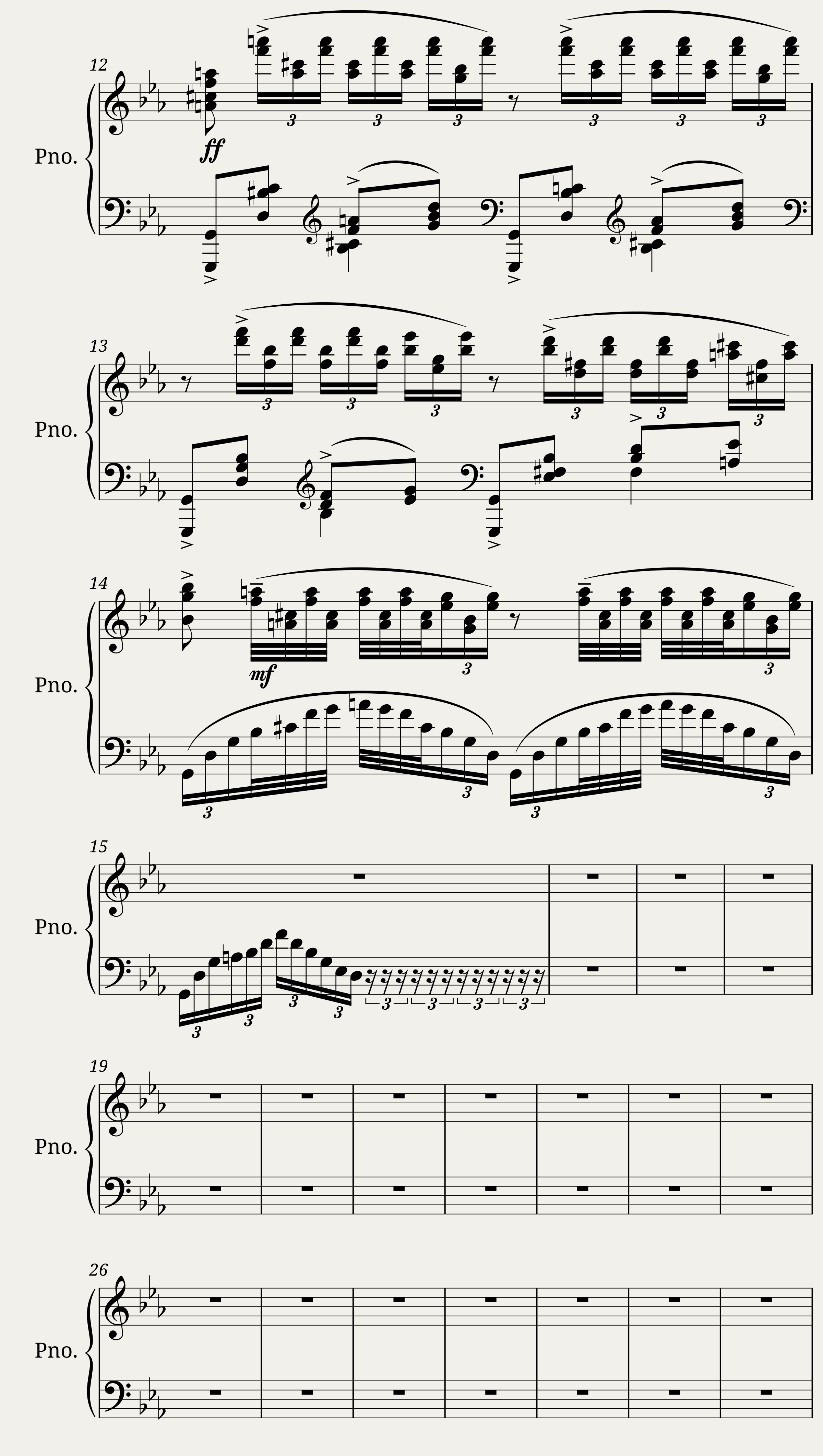 Prelude Op. 23, No. 9 — 2/5