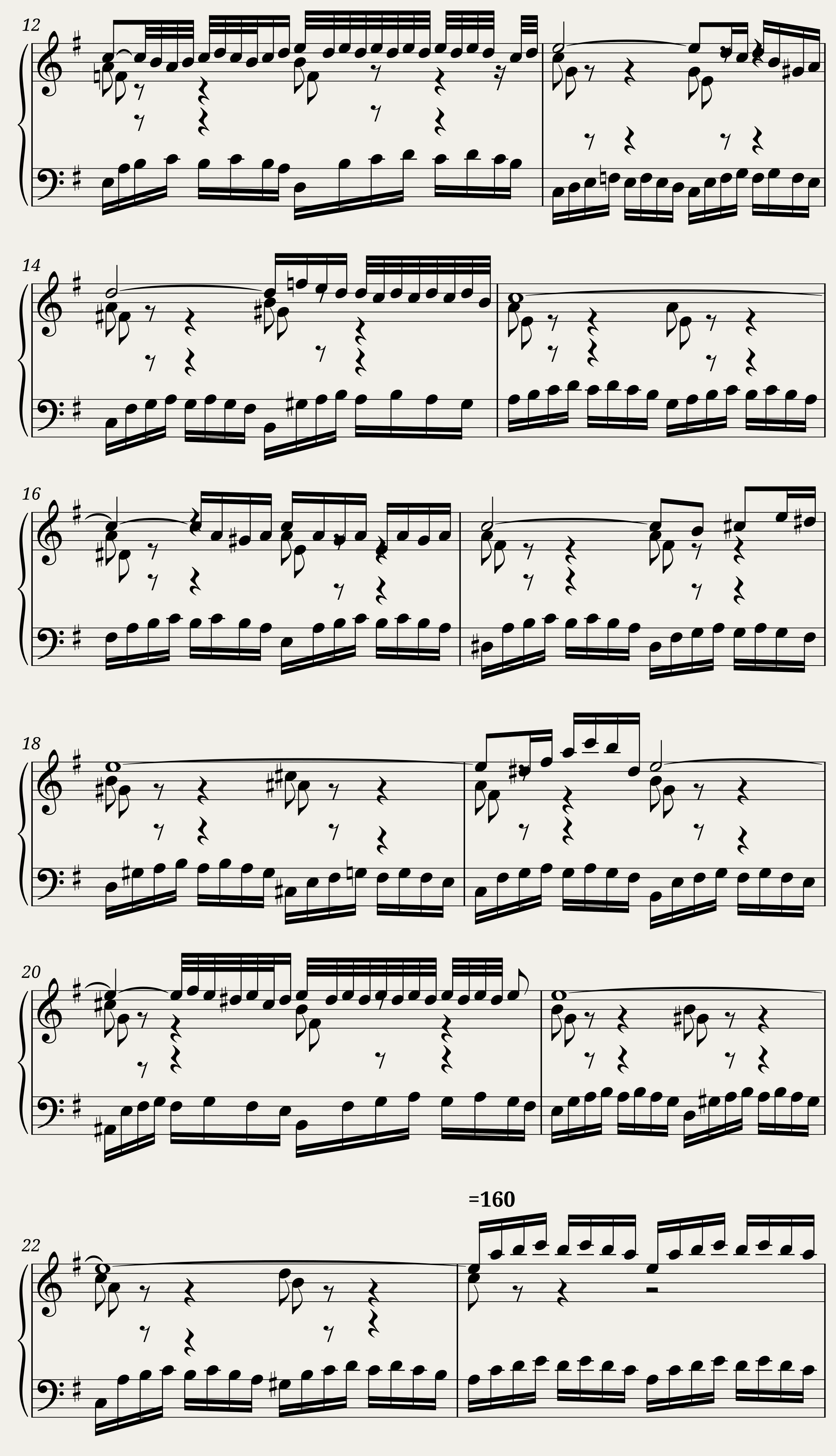 Six Partitas (Clavierubung part I): No. 2 — 2/3