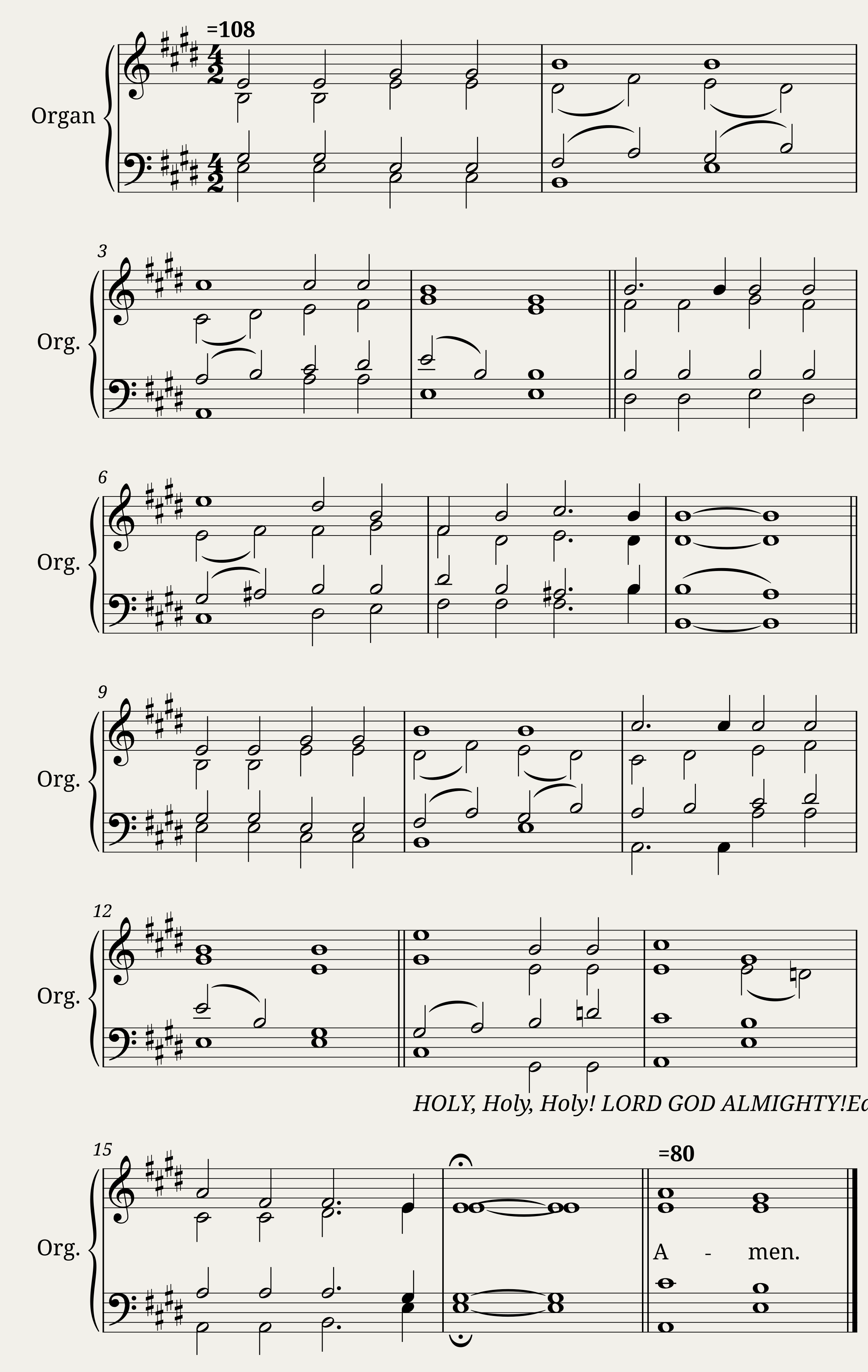 Hymn 135(Holy Holy Holy)