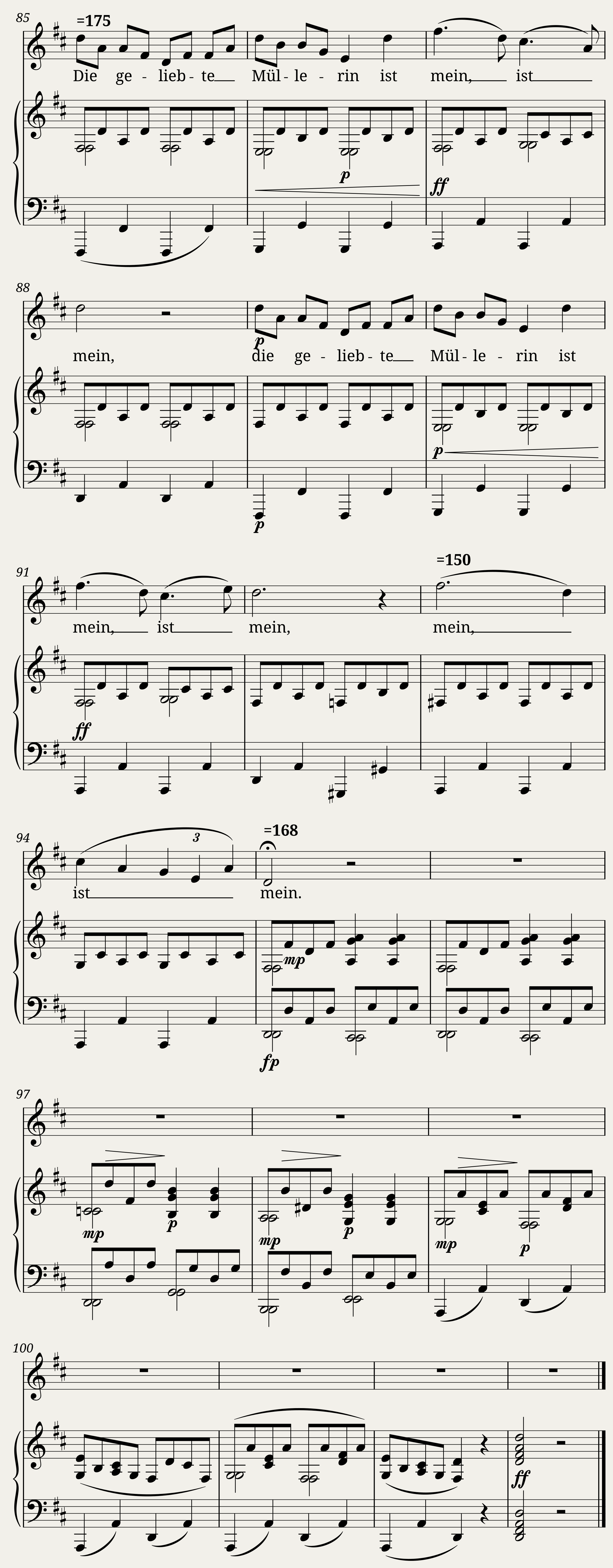Franz Schubert: Die schöne Müllerin- D 795 N11 Mein! — 6/6