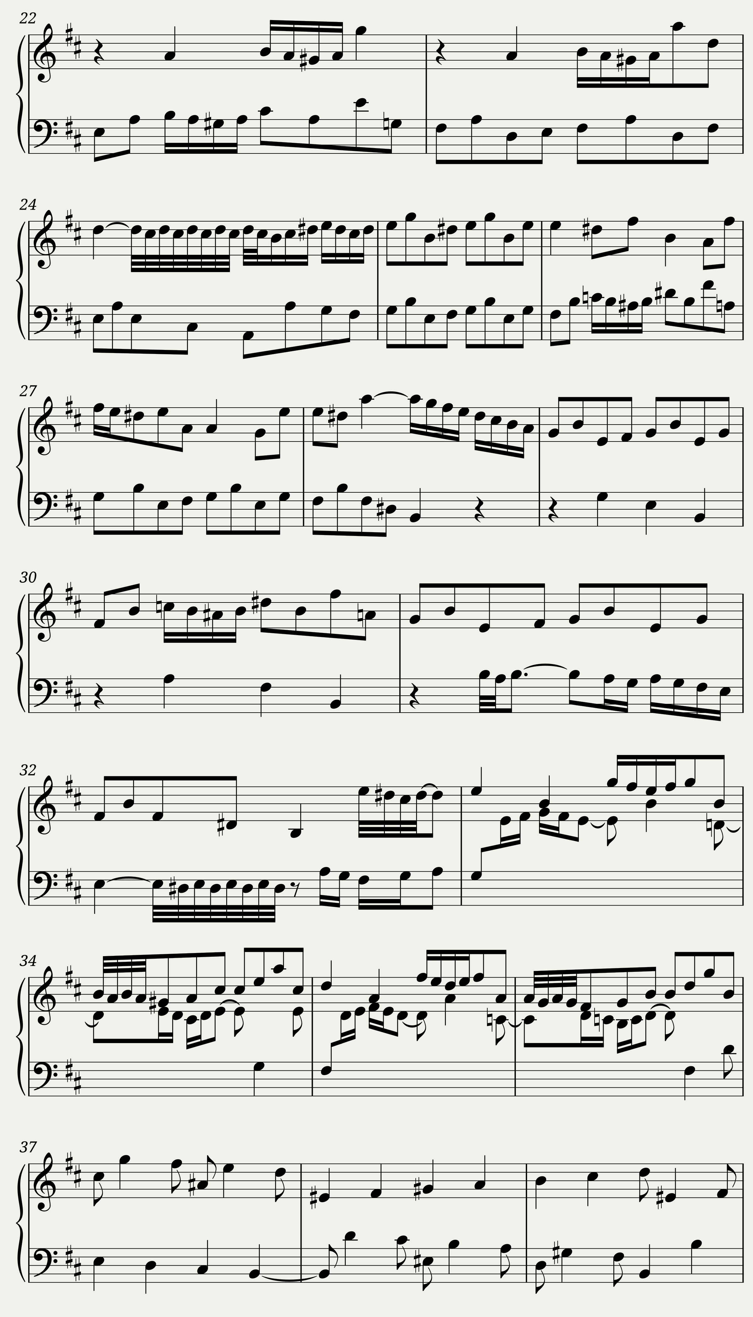 BWV 892 The Well-Tempered Clavier Part II Praeludium XXIII — 2/4