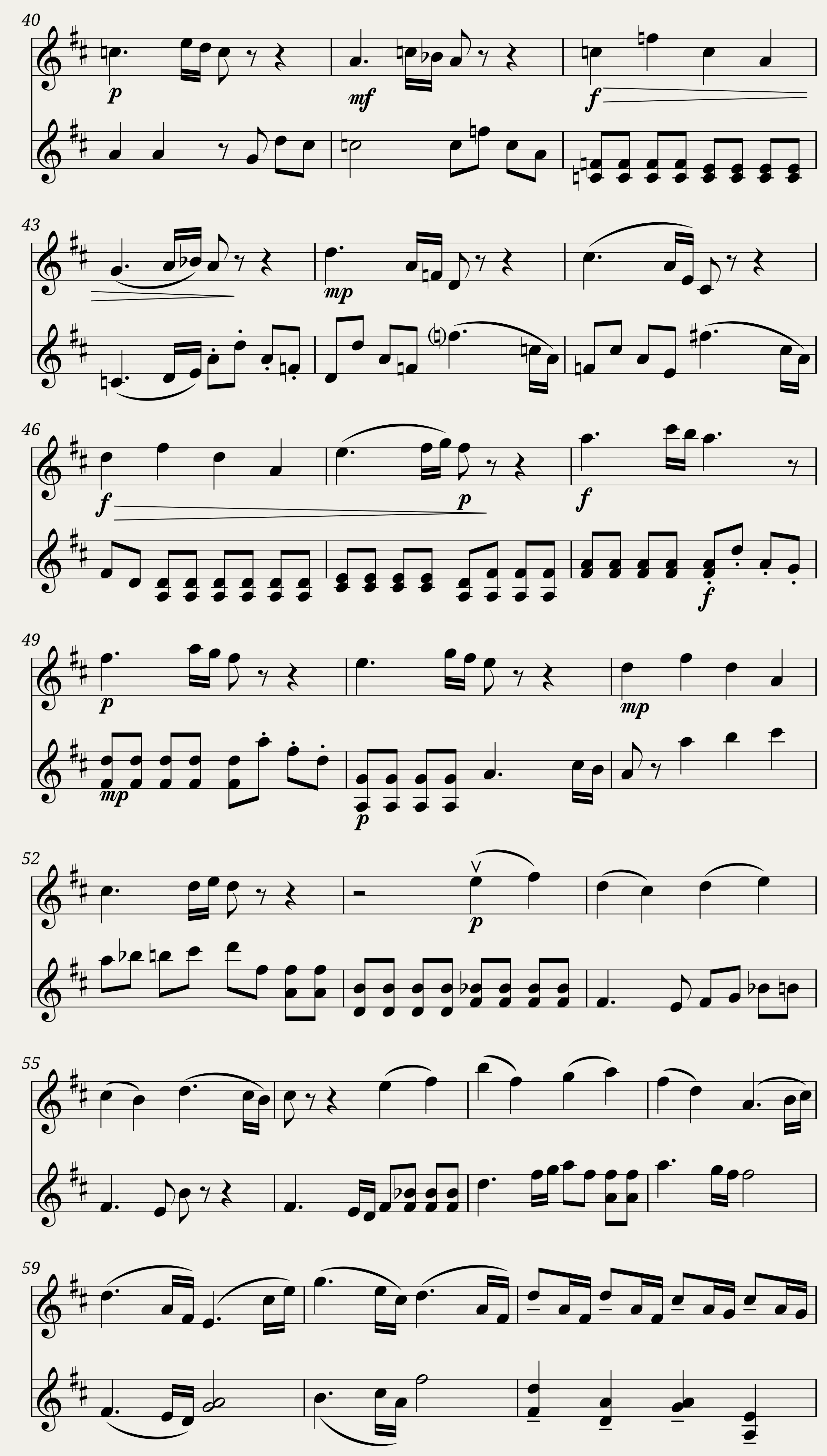 Sonata for Two Violins Intimus - 1st movement — 2/3