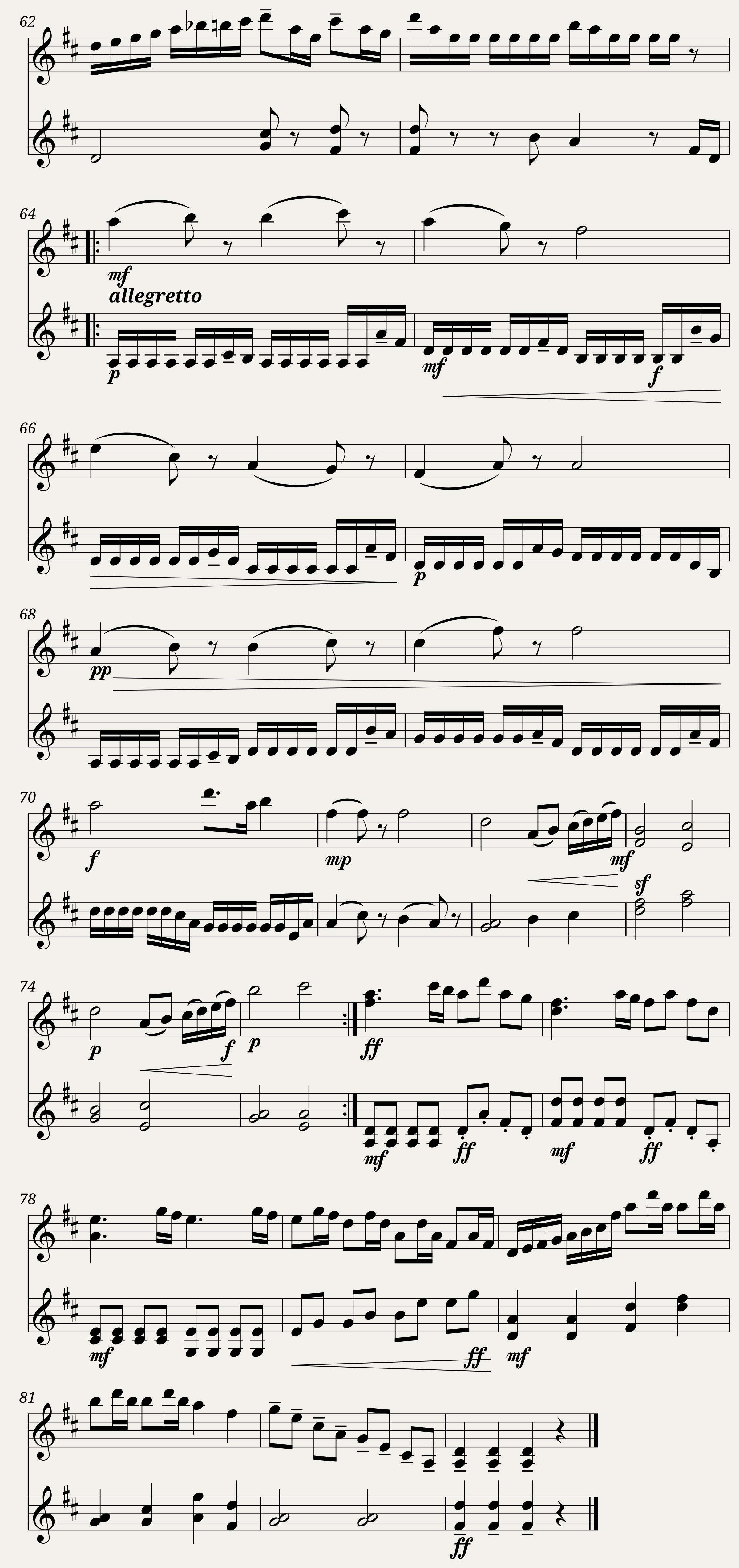Sonata for Two Violins Intimus - 1st movement — 3/3