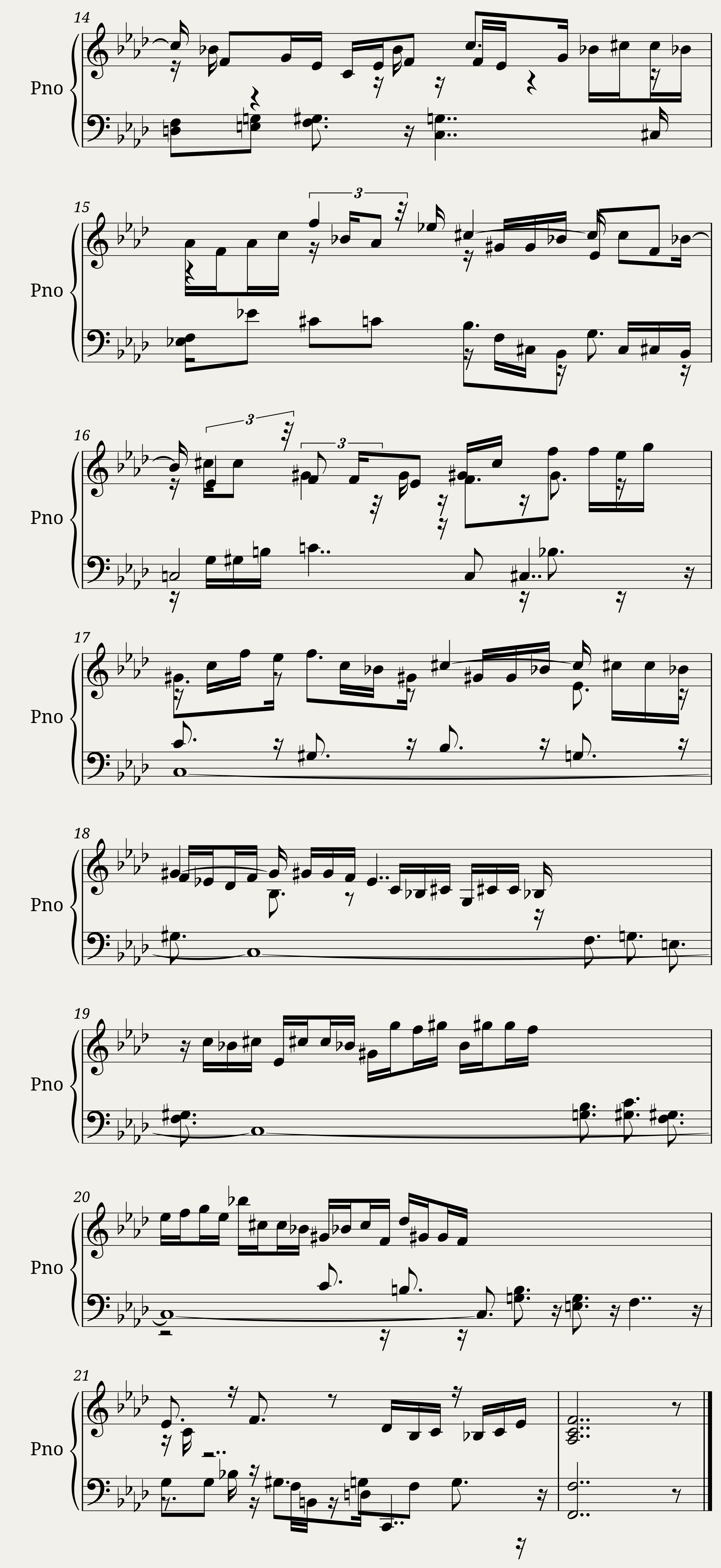Das Wohltemperierte Clavier I, Praeludium XII — 2/2