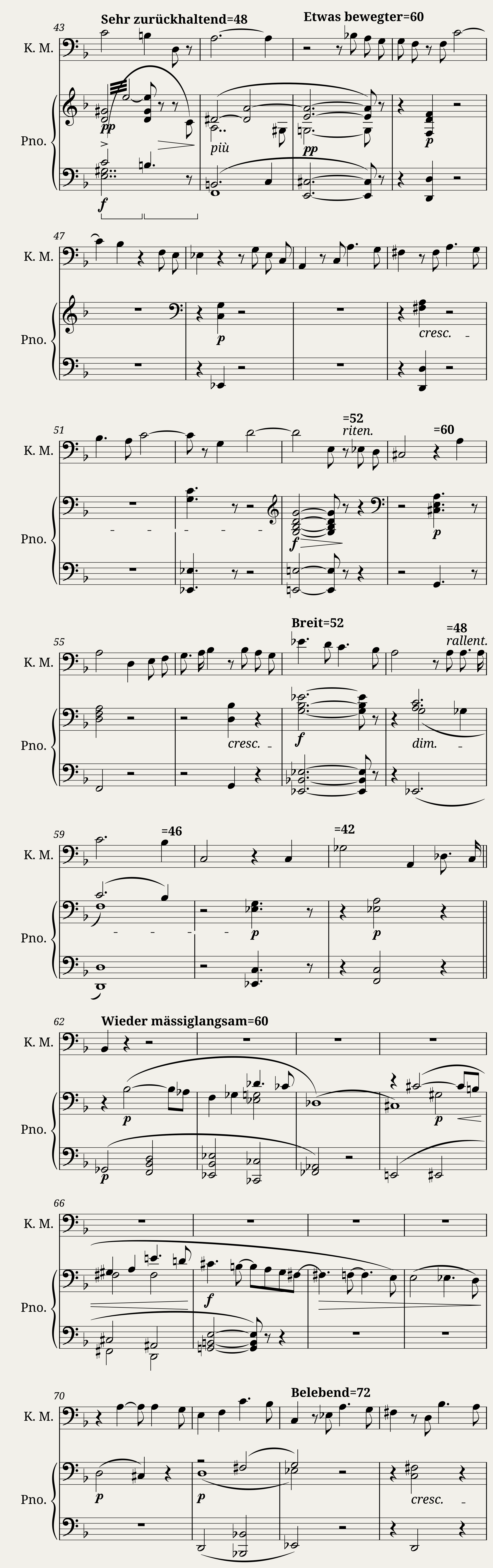 Richard Wagner - Parsifal Act 3 Transformation Music (Piano Solo) WWV111 — 3/4