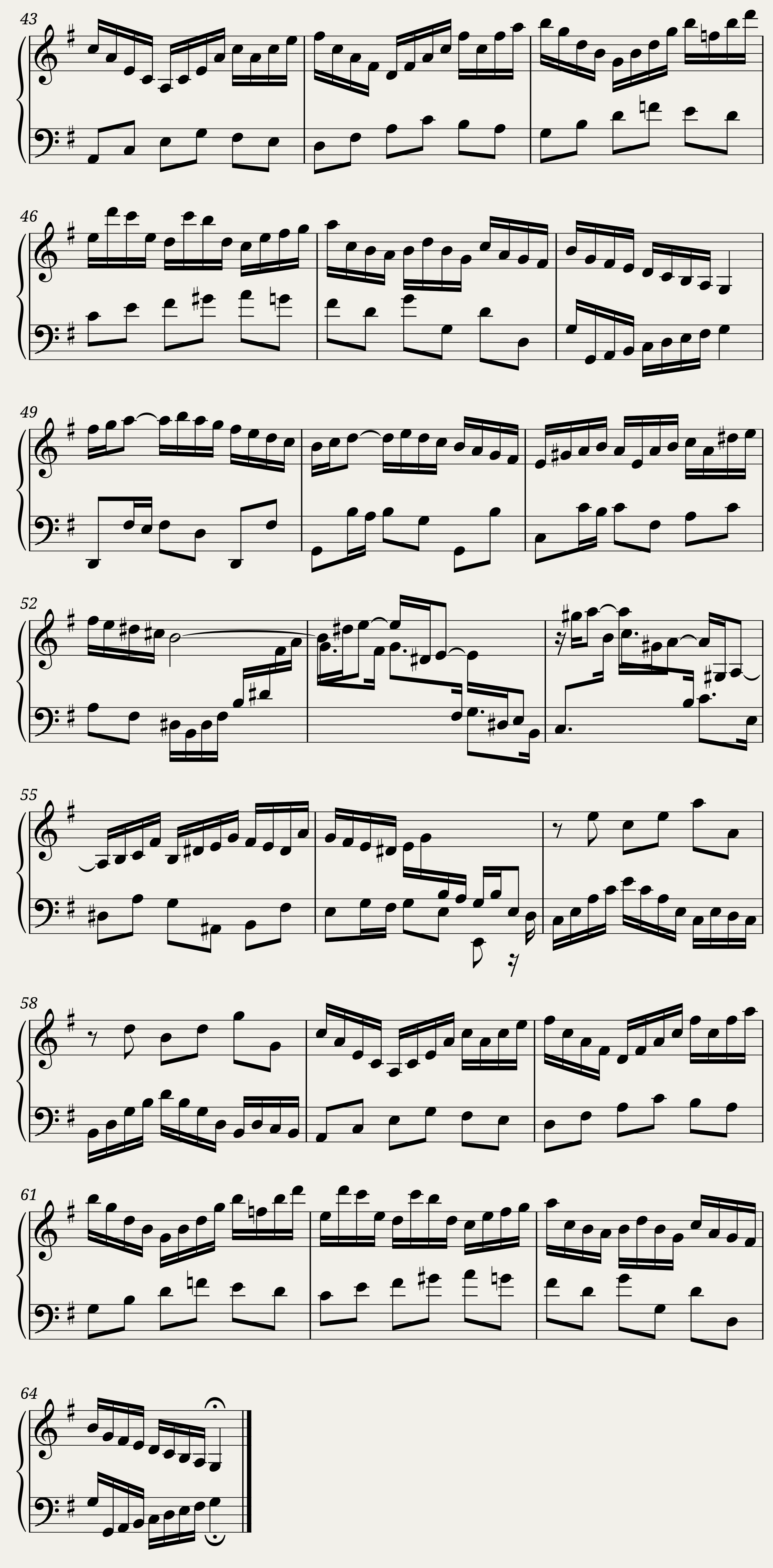 BWV 988 Goldberg Variations: Variation I — 3/3