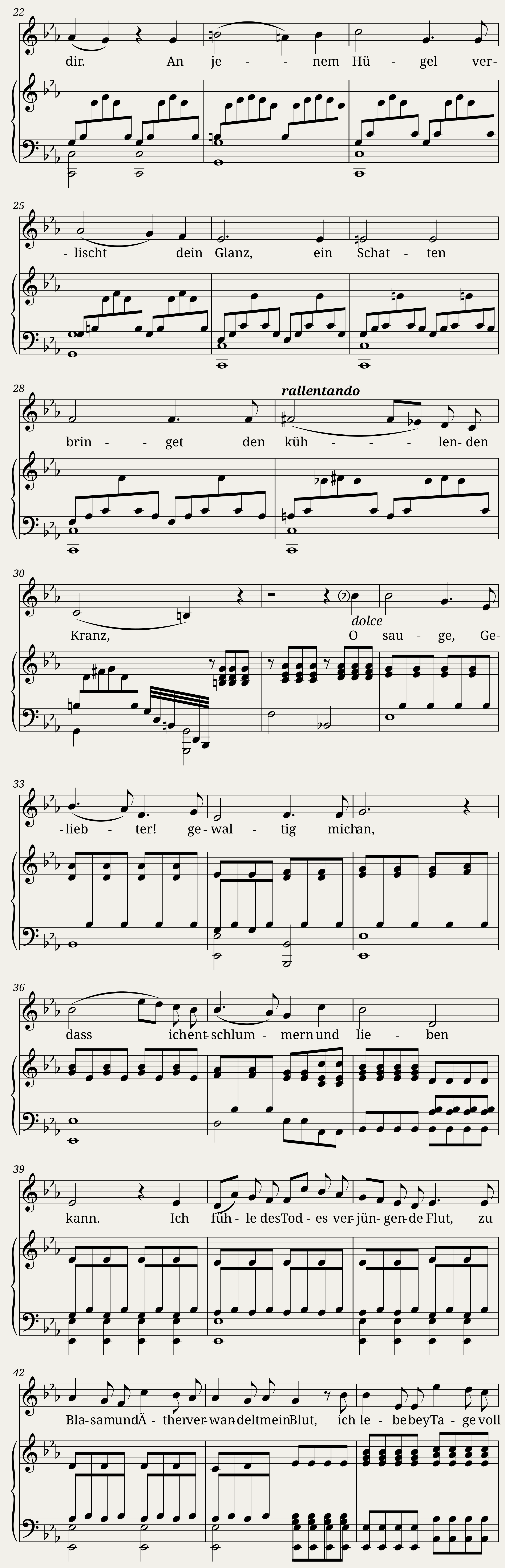 Aus Novalis Hymnen an die Nacht — 3/4