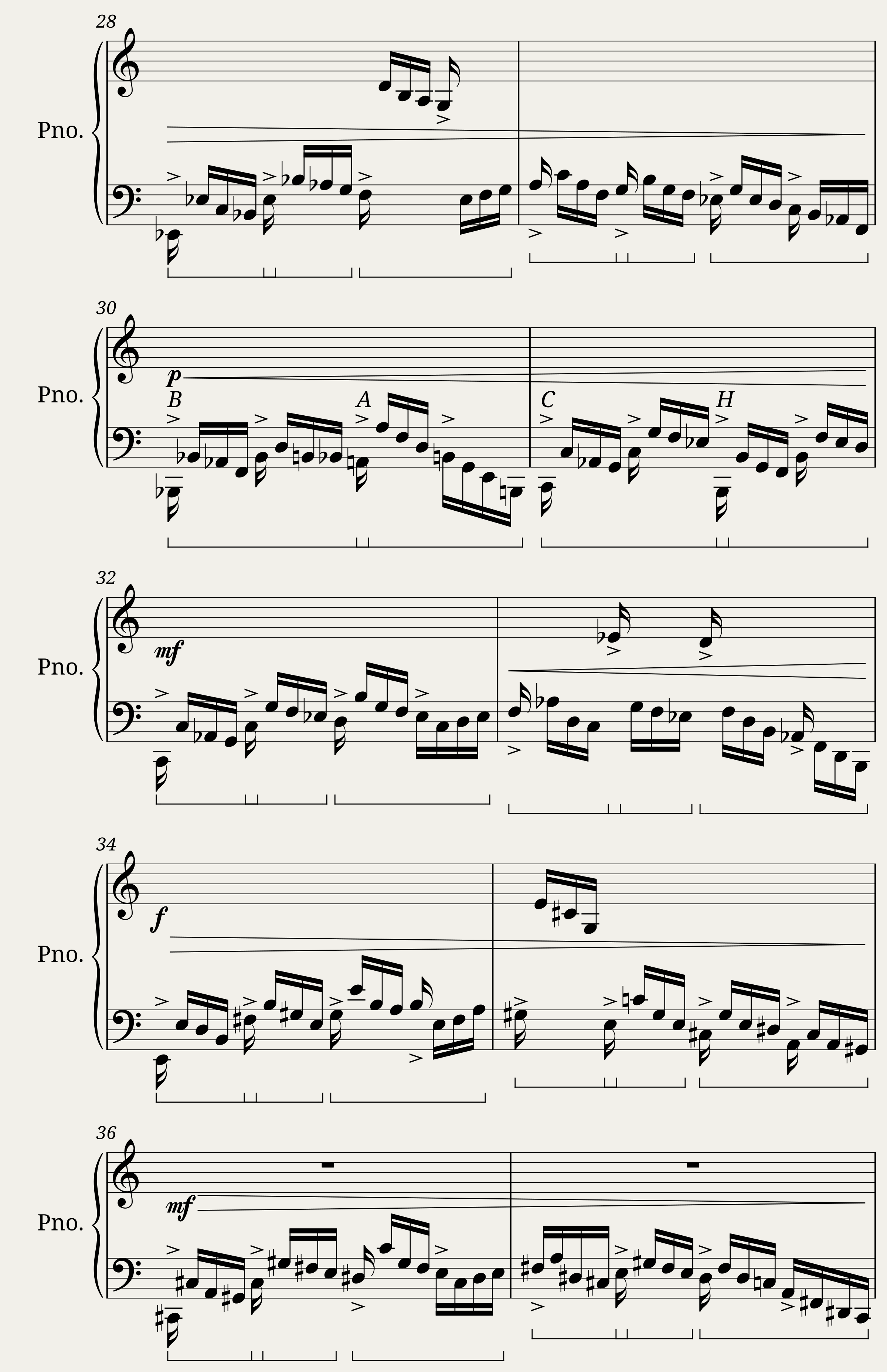 Kind of fuga - 12 little pieces for the piano — 2/4