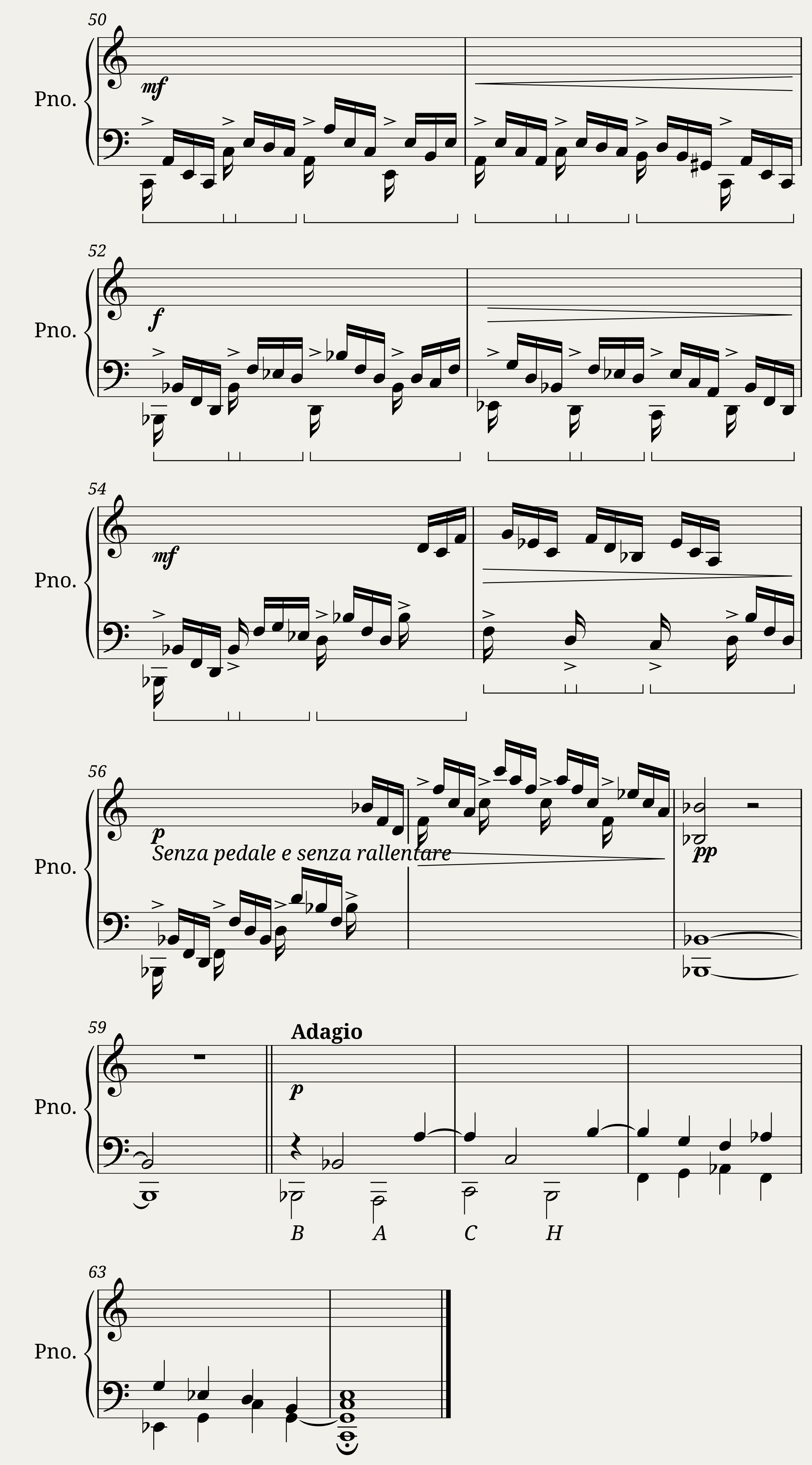 Kind of fuga - 12 little pieces for the piano — 4/4