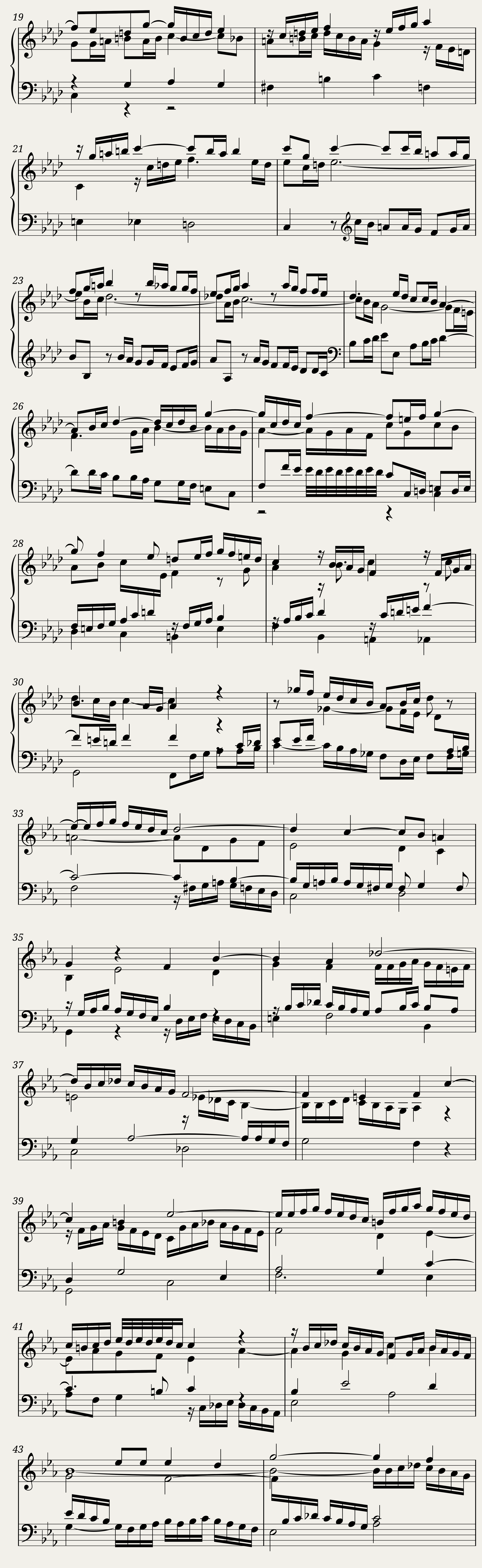 BWV 857 The Well-Tempered Clavier Part I Fuga XII — 2/4