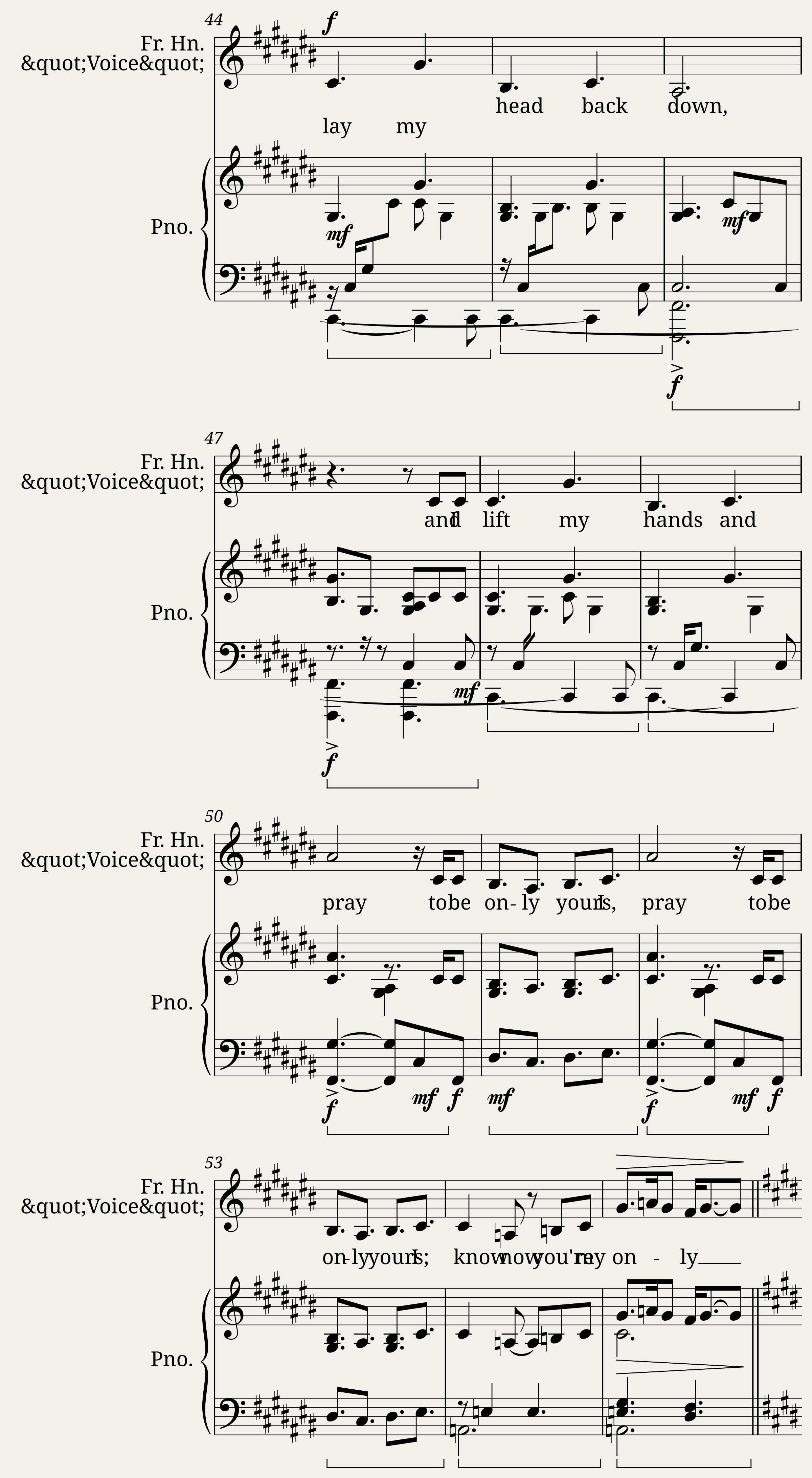 Only Hope from the movie A Walk to Remember (Solo voice with piano) — 4/6