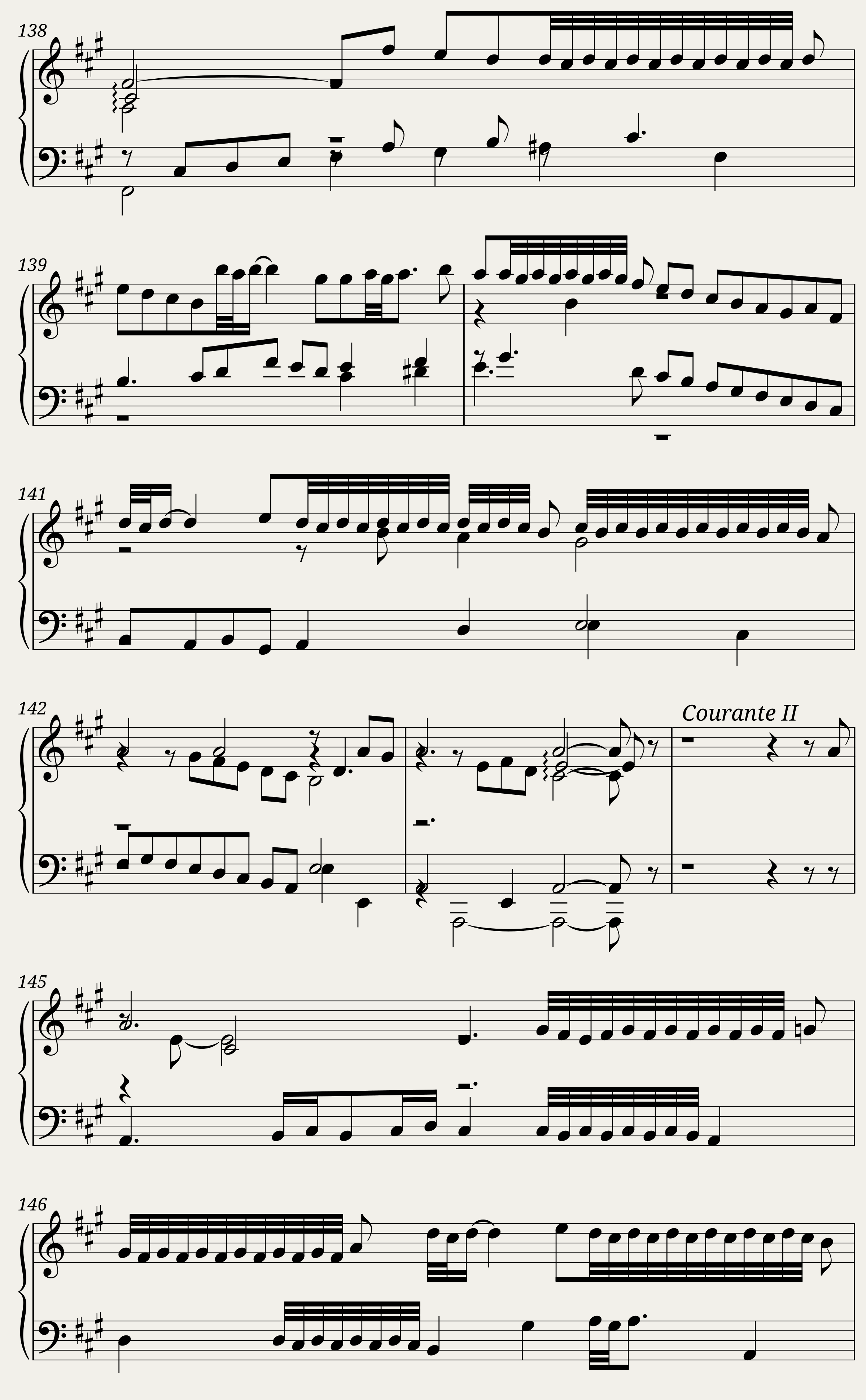 BWV 806: English Suite I (A = 415 Hz) - Harpsichord sound — 11/43