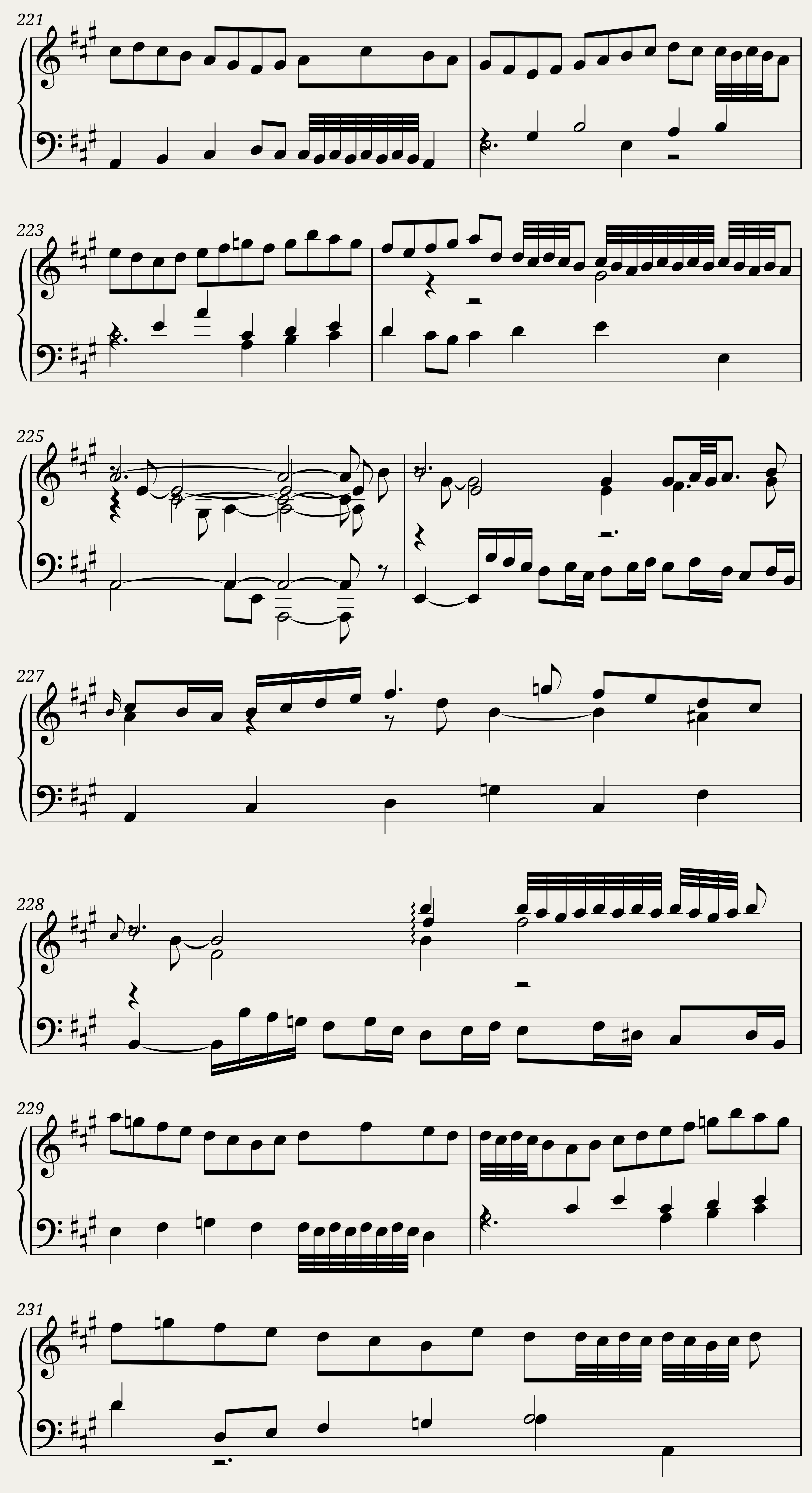 BWV 806: English Suite I (A = 415 Hz) - Harpsichord sound — 20/43