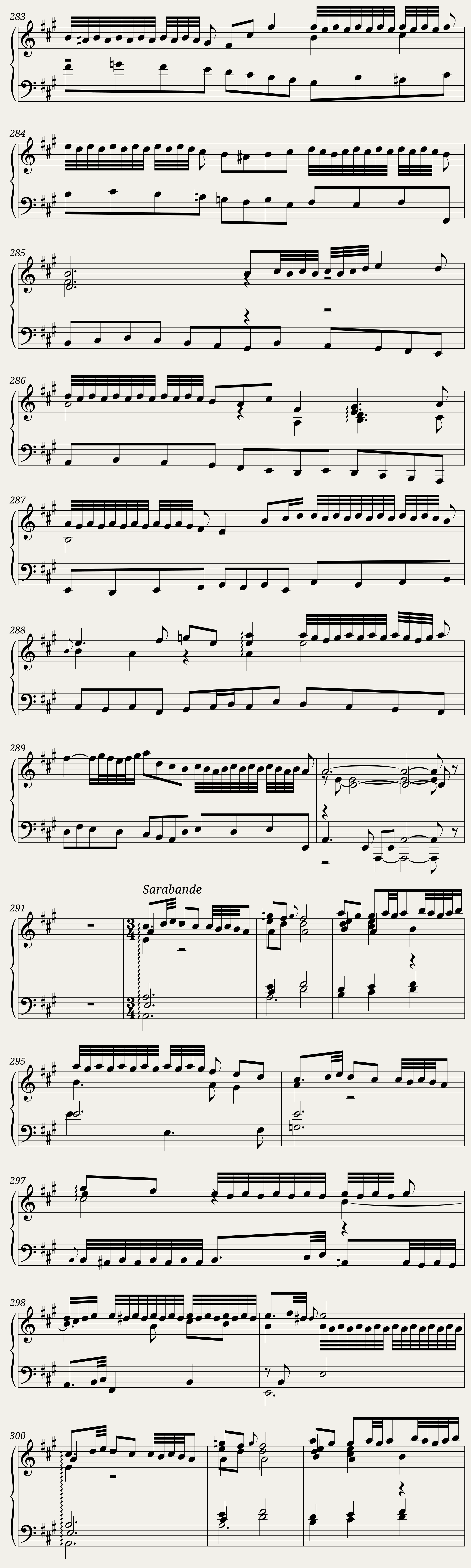 BWV 806: English Suite I (A = 415 Hz) - Harpsichord sound — 25/43