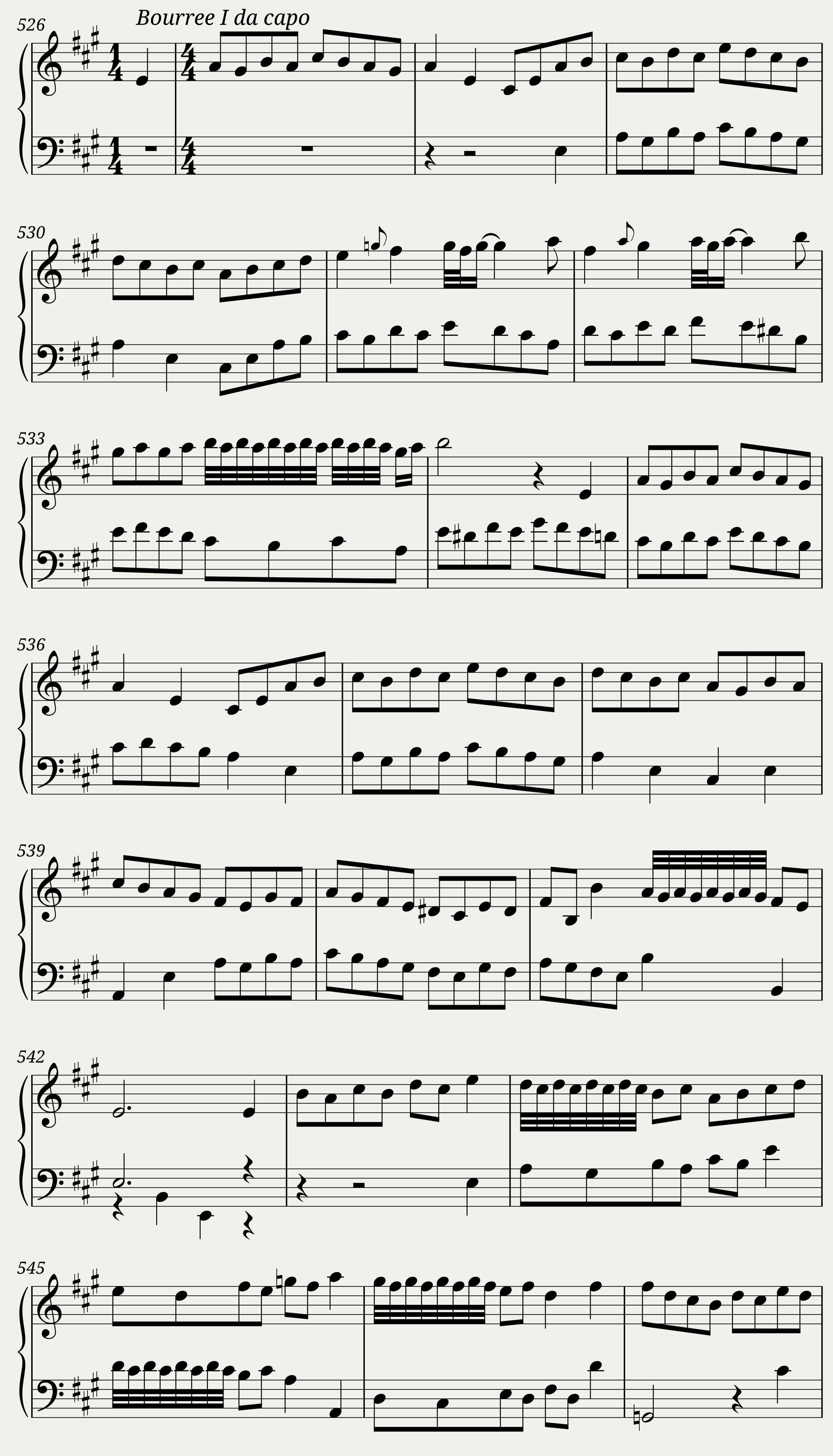 BWV 806: English Suite I (A = 415 Hz) - Harpsichord sound — 37/43