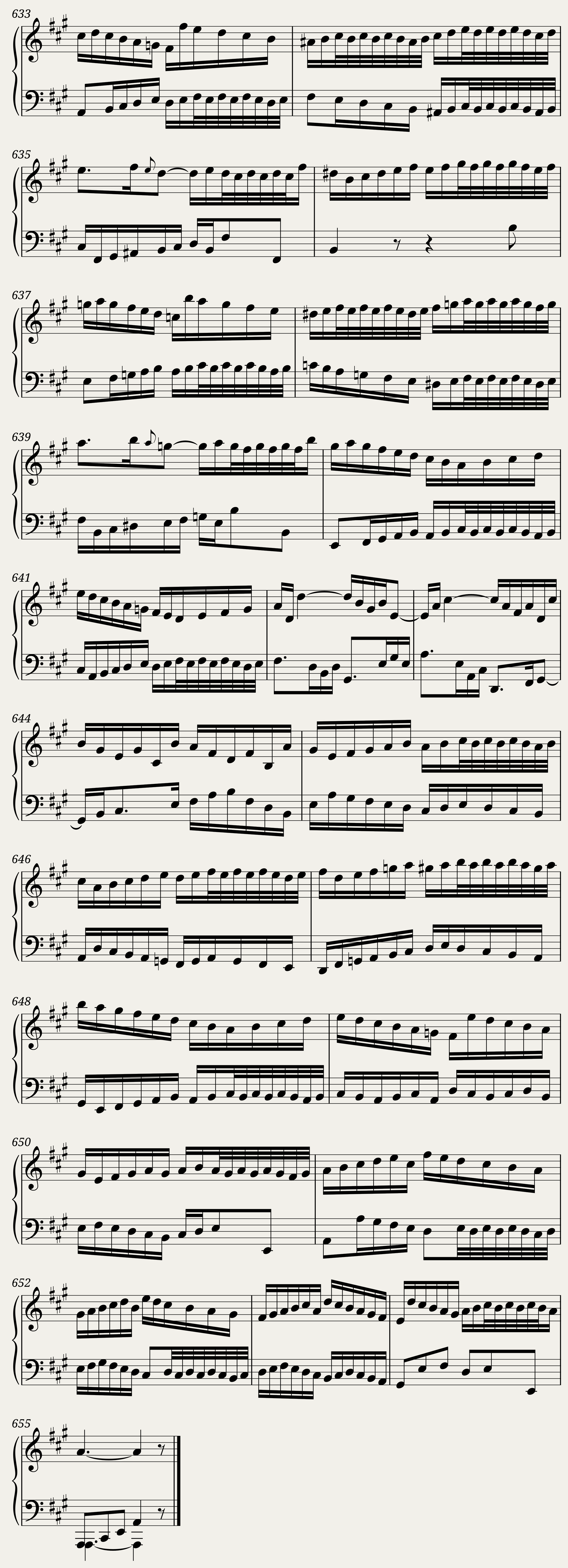 BWV 806: English Suite I (A = 415 Hz) - Harpsichord sound — 43/43