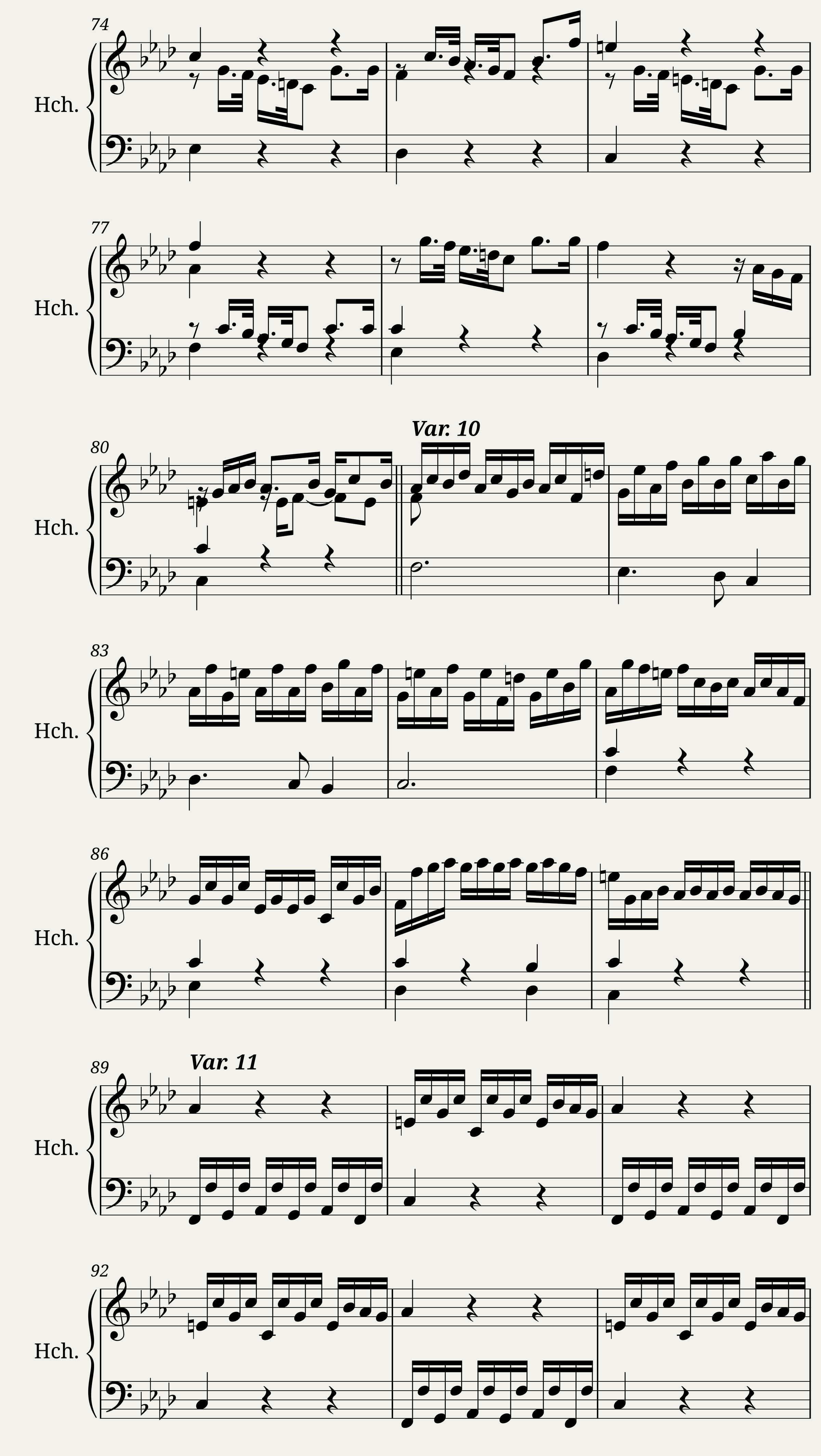 Ciacona in F Minor — 4/7