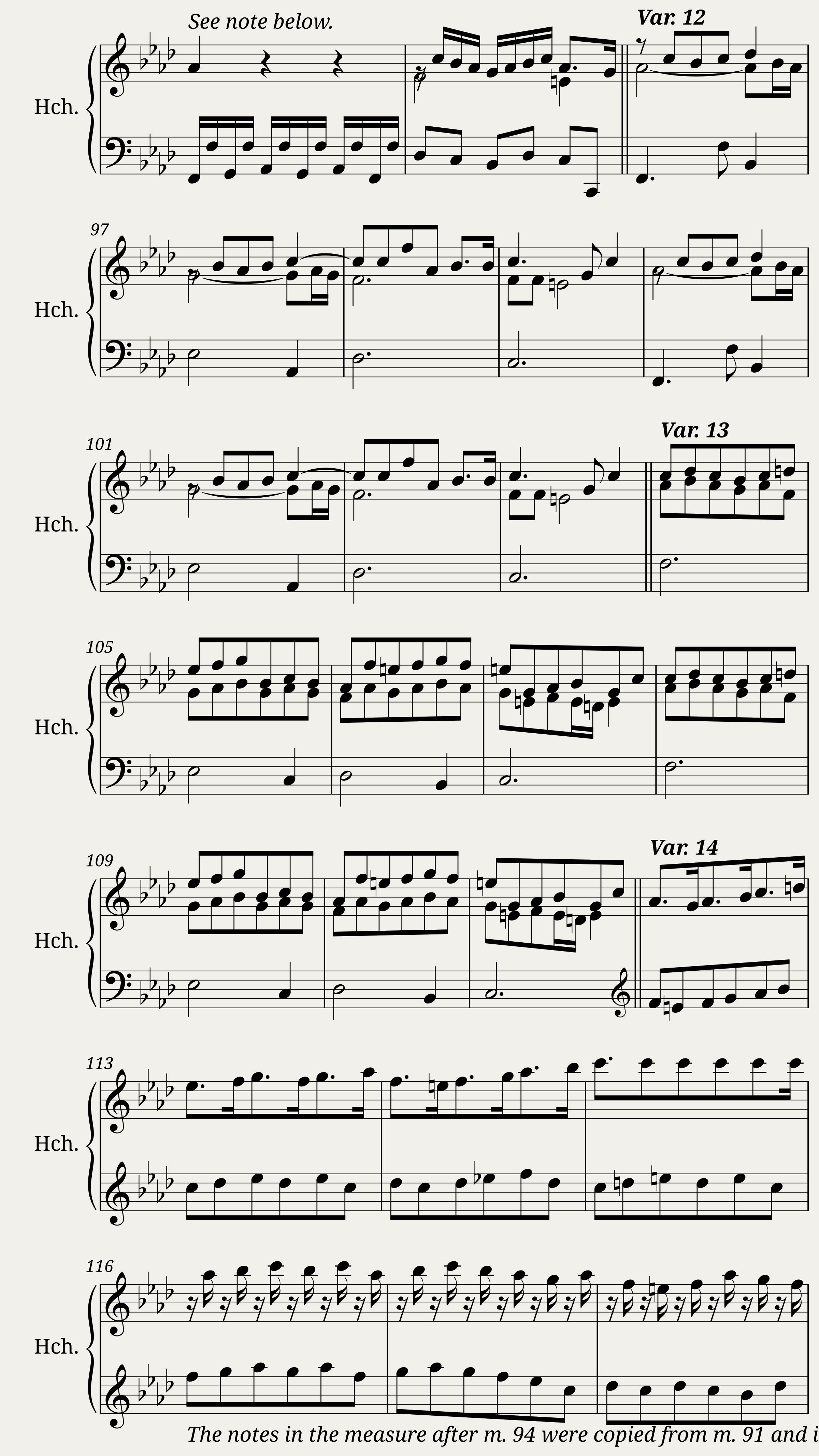 Ciacona in F Minor — 5/7