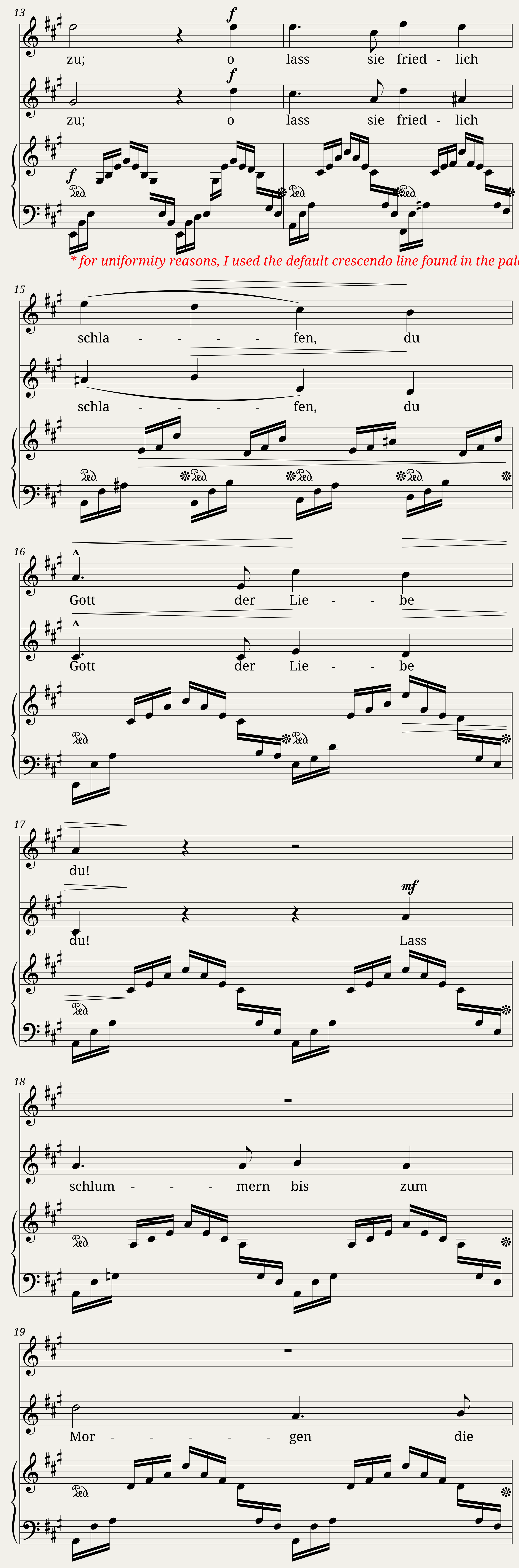 Abendlied — 3/6