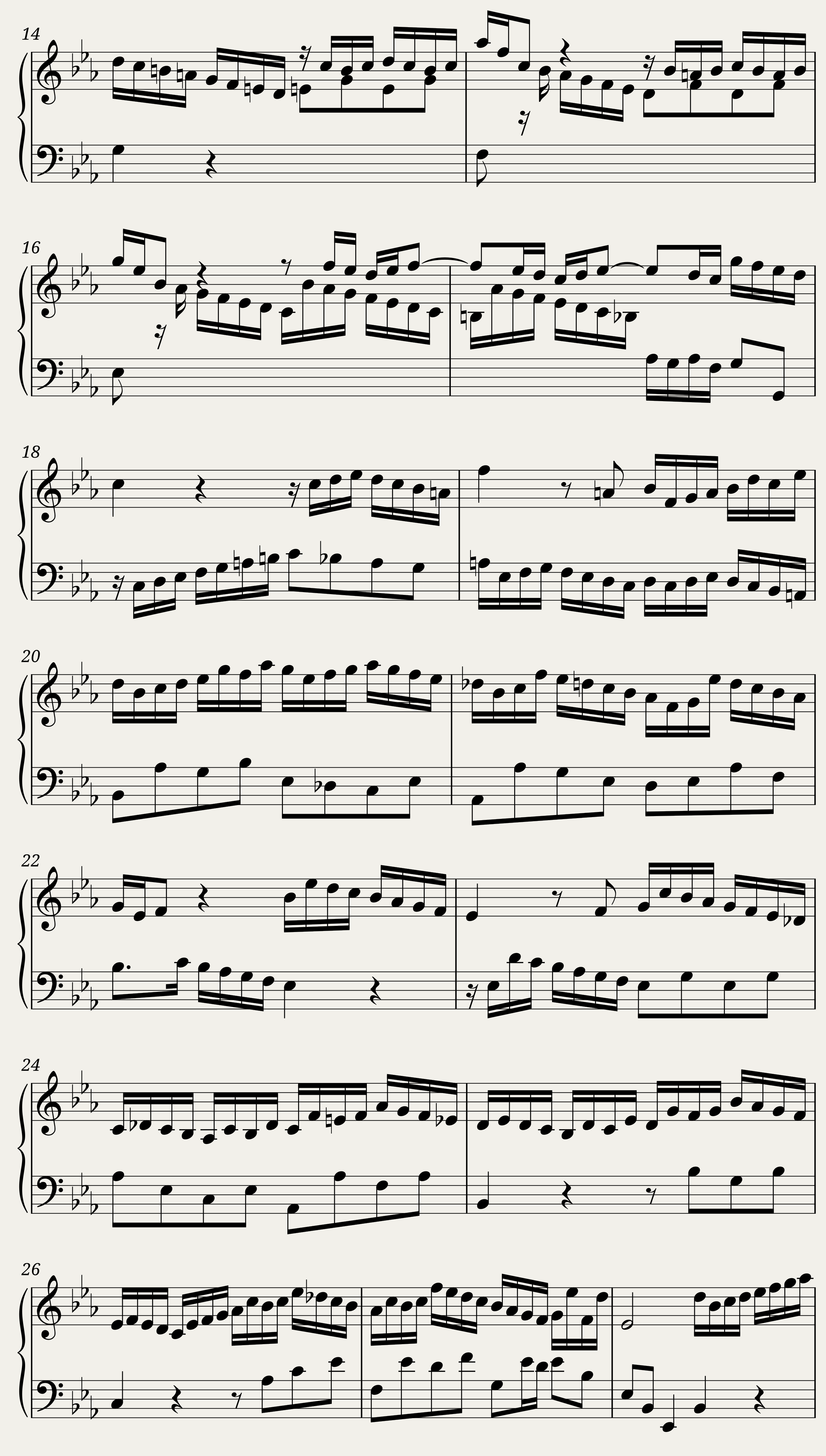BWV 815 French Suite IV Air — 2/3
