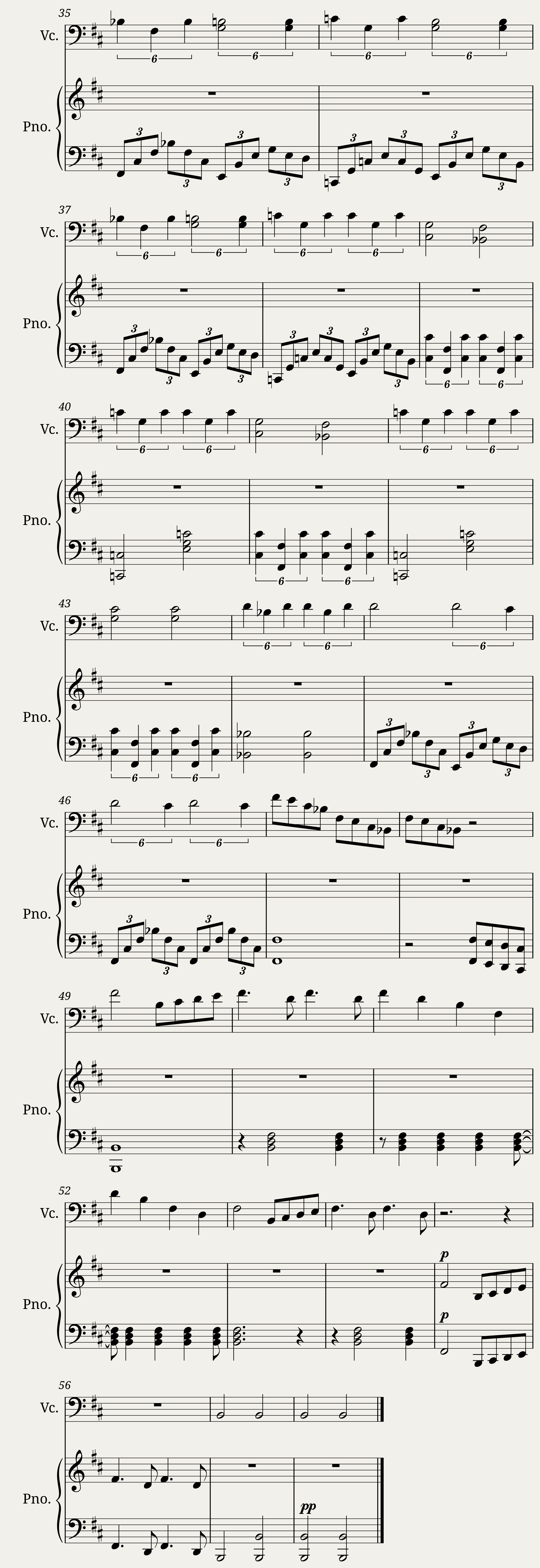 Swan Lake Cello and Piano — 4/4
