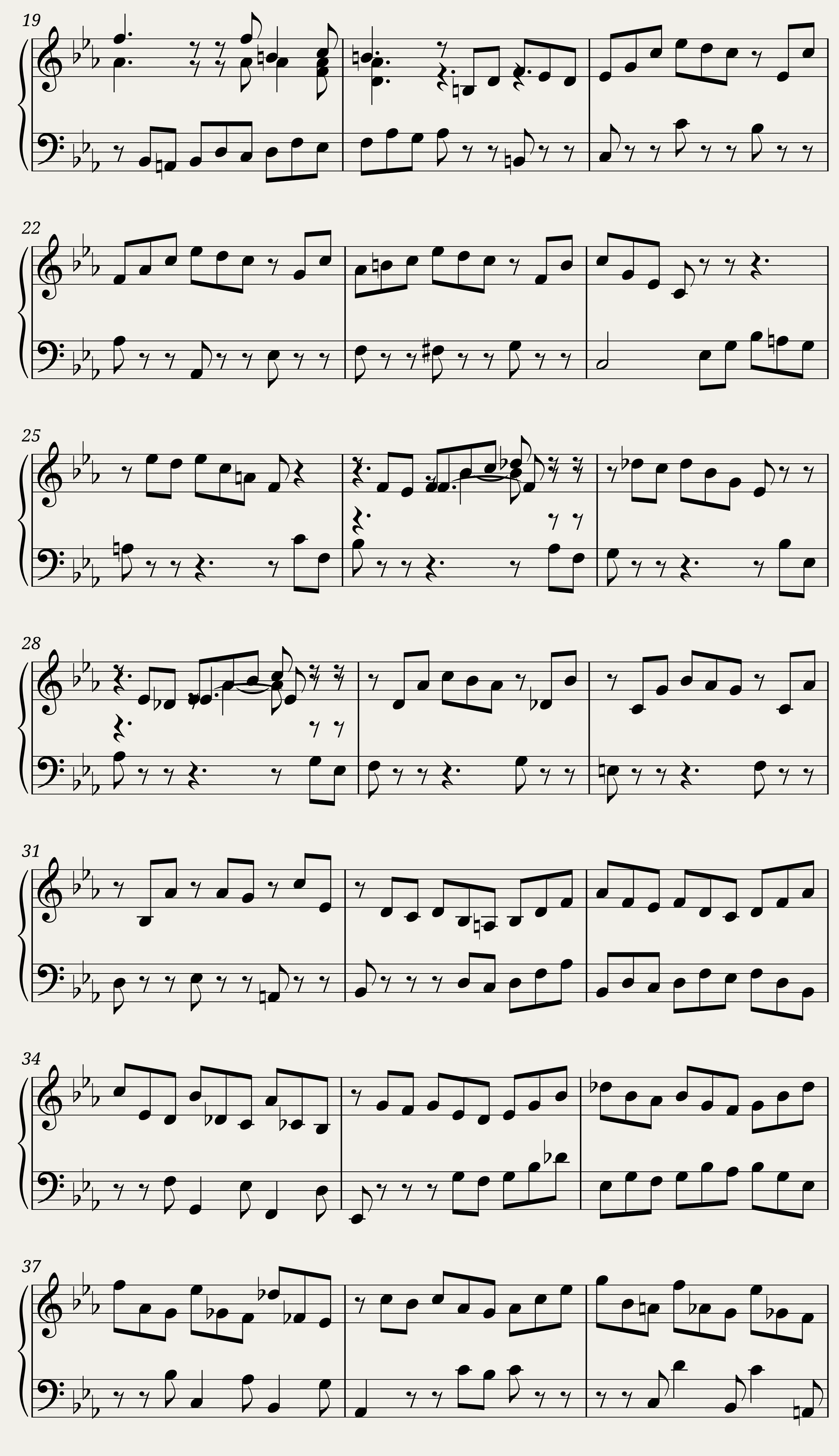 BWV 884 The Well-Tempered Clavier Part II Praeludium XV — 2/5
