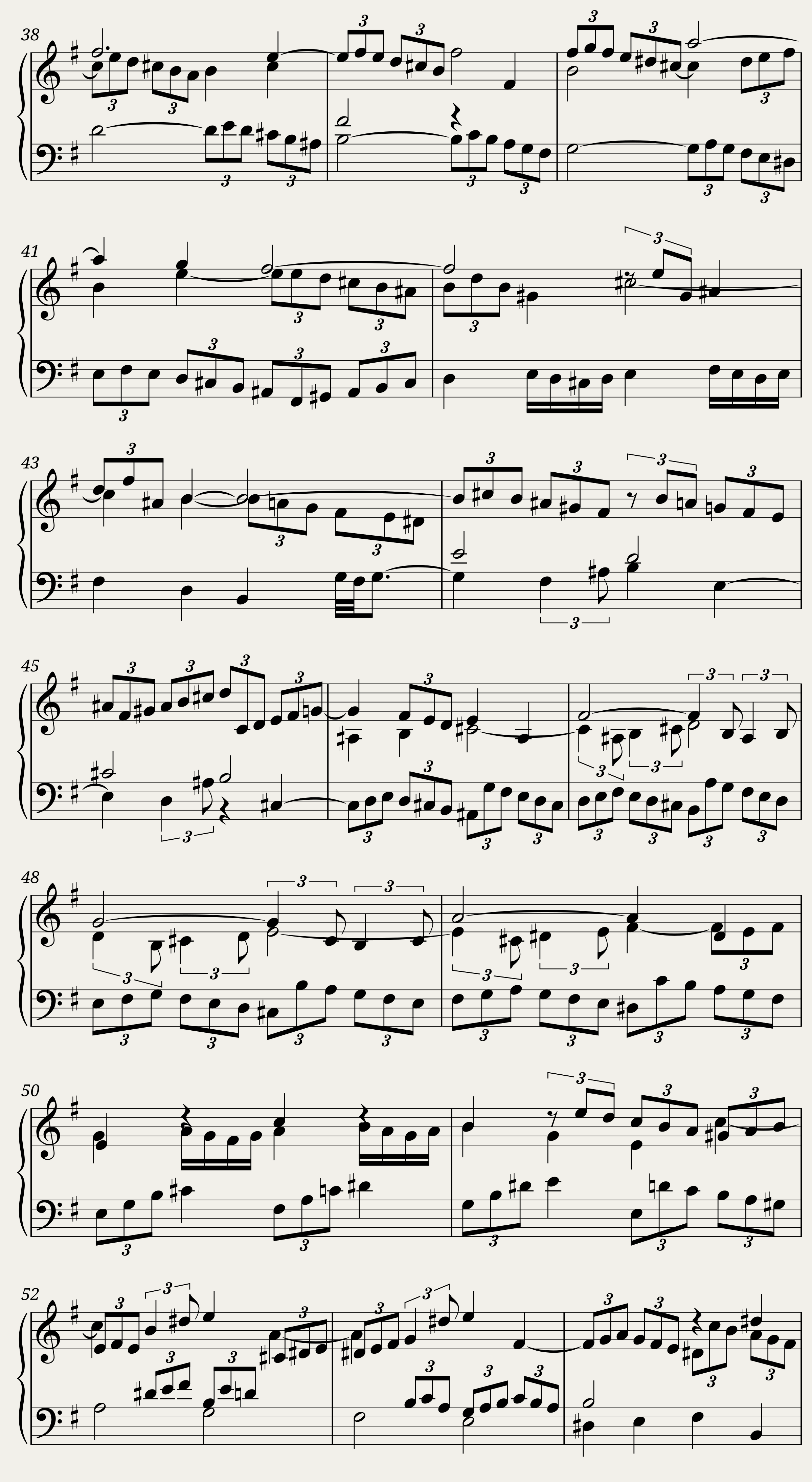 BWV 889 The Well-Tempered Clavier Part II Fuga XX — 2/3