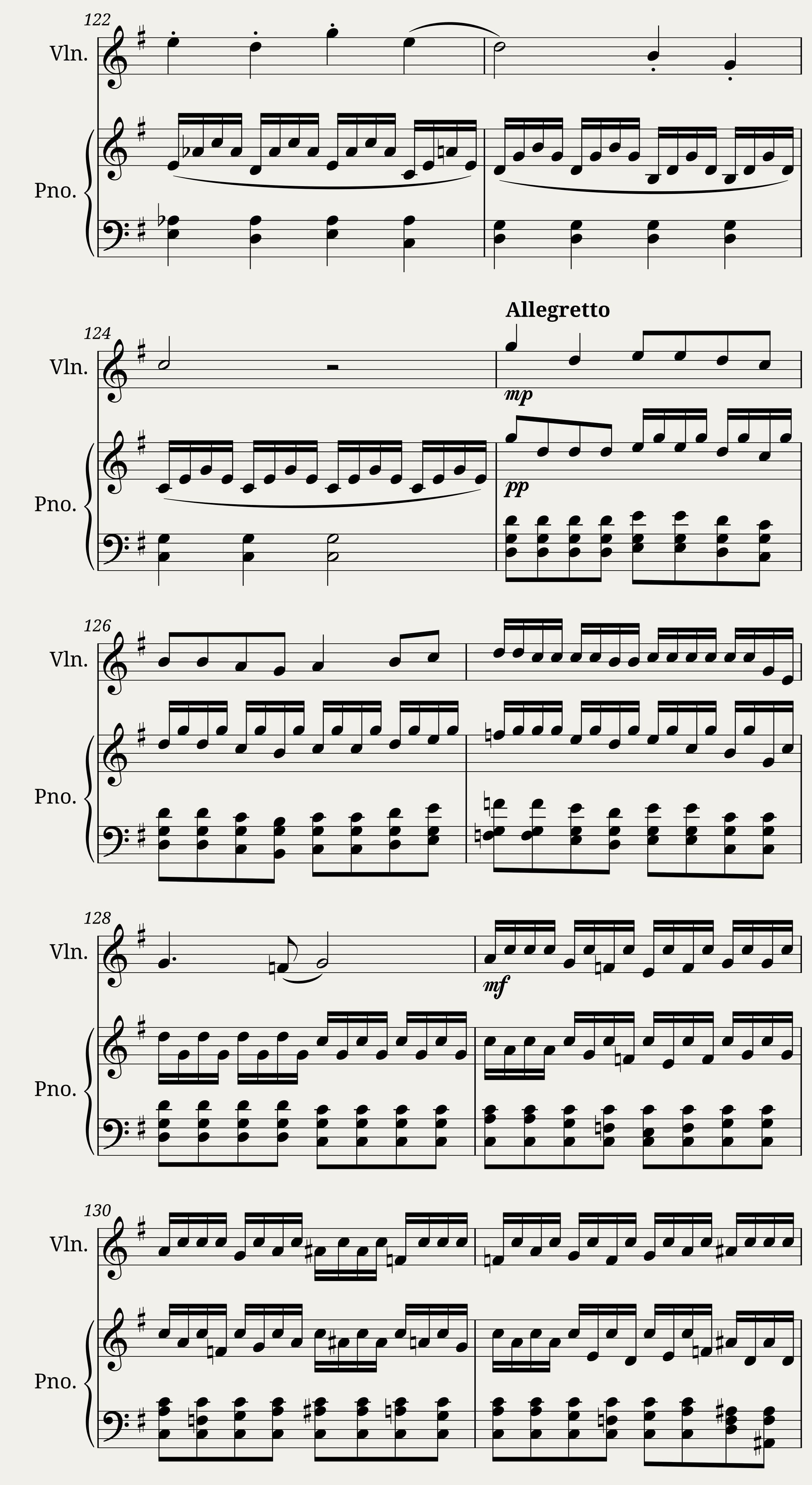 Piano and violin sonata n1 in G major by Dominique Picard - 3rd mv — 12/22