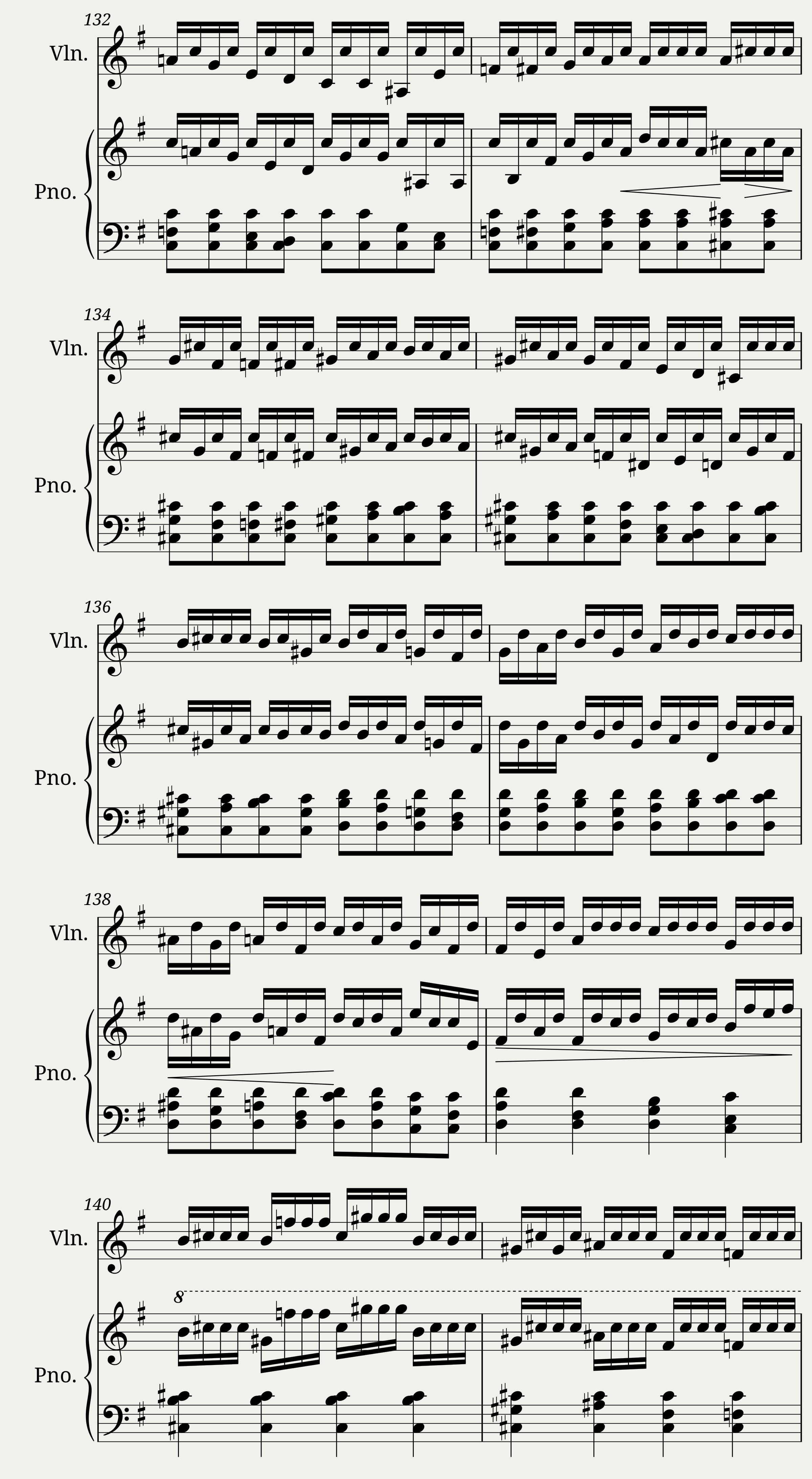 Piano and violin sonata n1 in G major by Dominique Picard - 3rd mv — 13/22