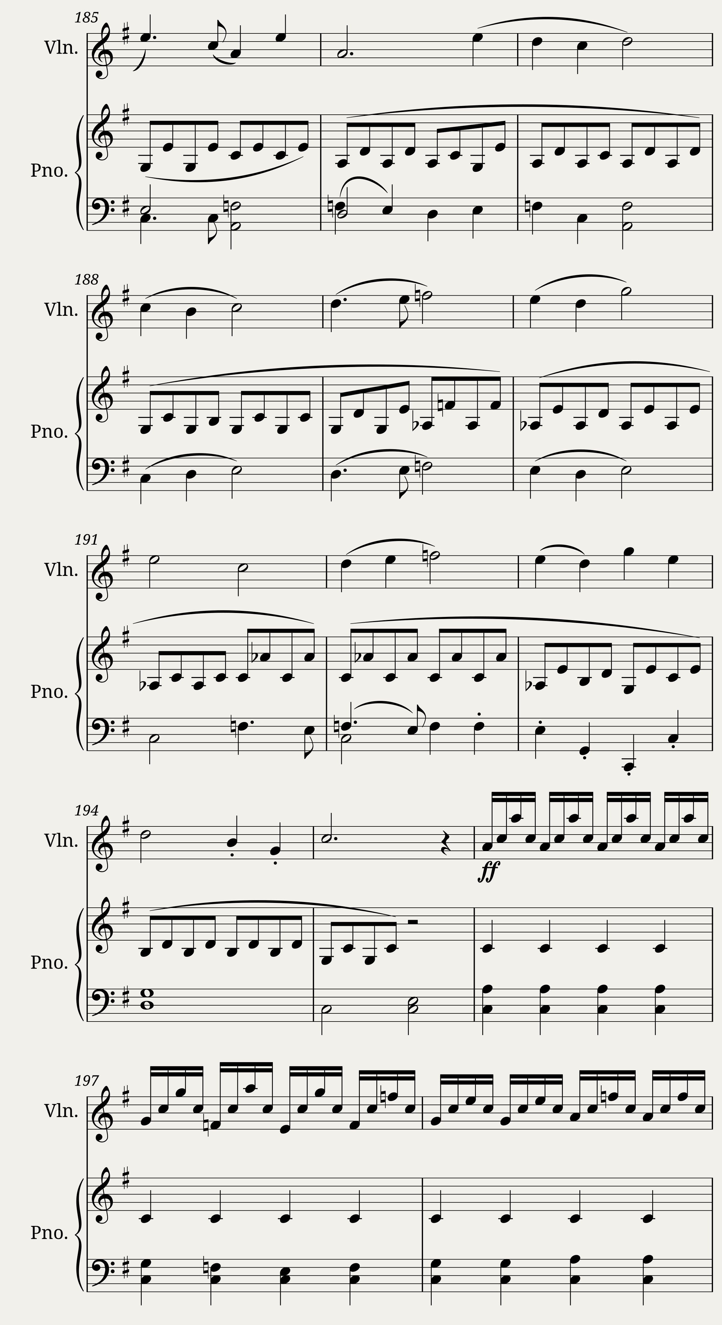 Piano and violin sonata n1 in G major by Dominique Picard - 3rd mv — 17/22
