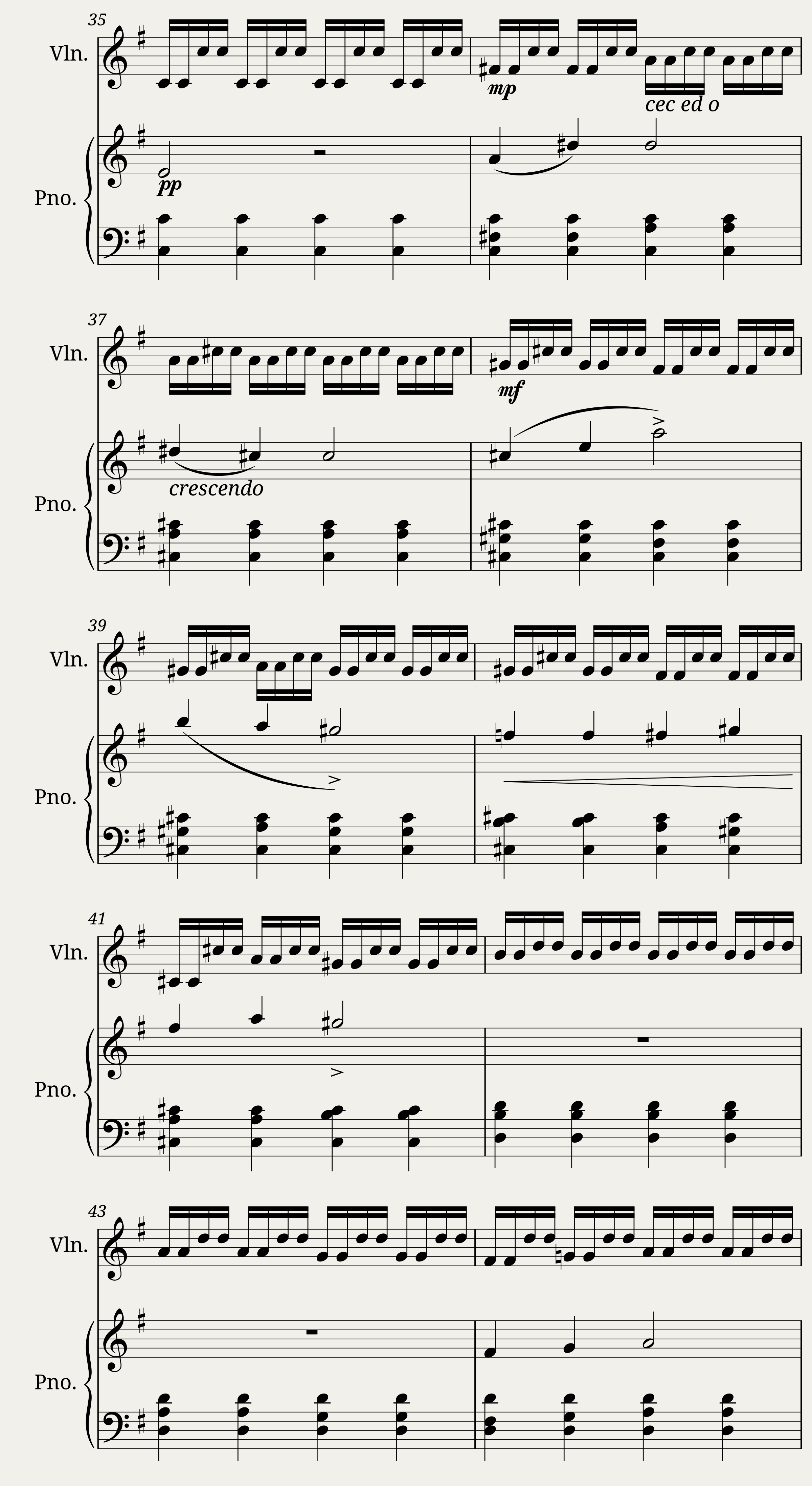 Piano and violin sonata n1 in G major by Dominique Picard - 3rd mv — 4/22