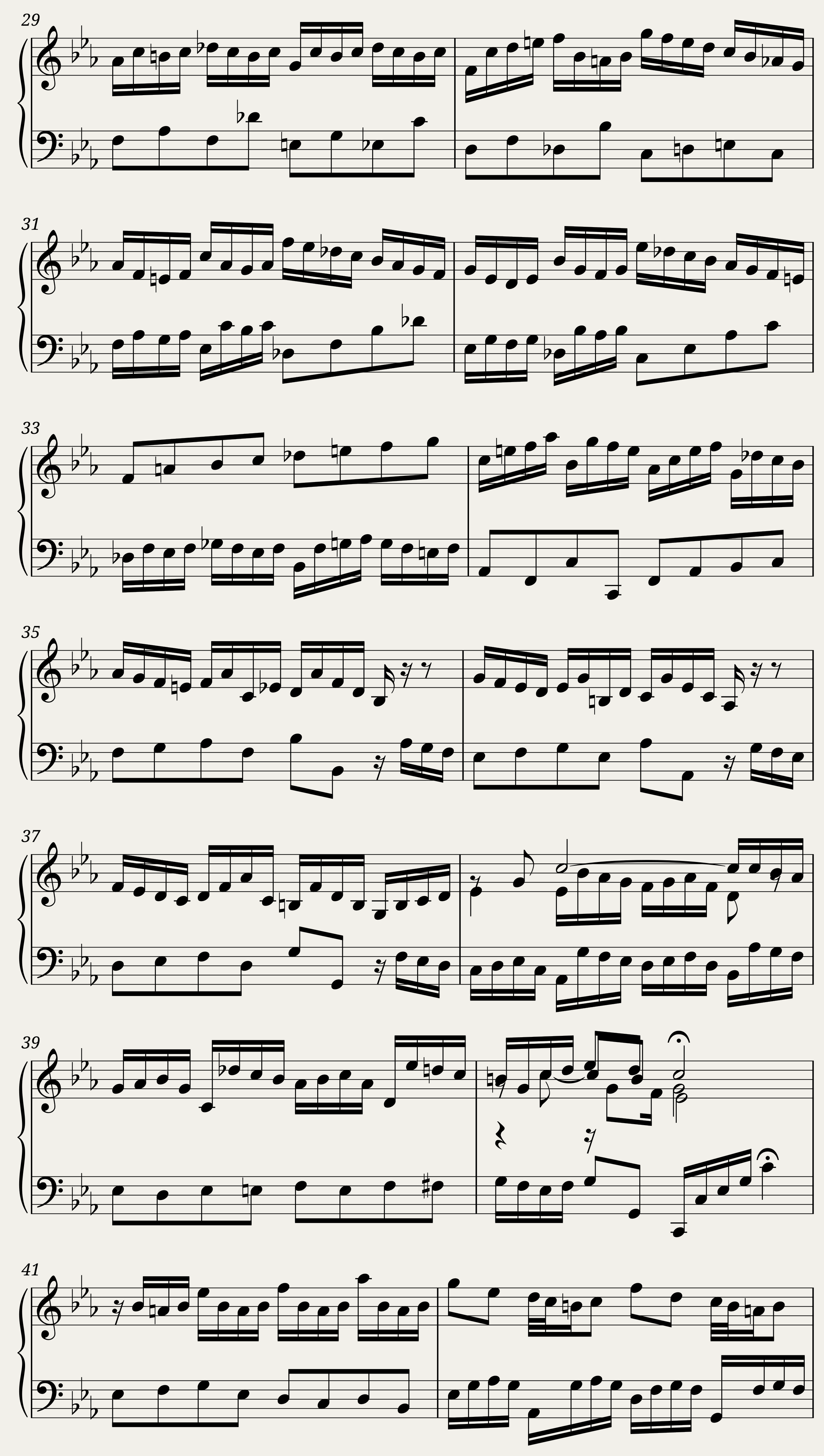 BWV 871: The Well-tempered Clavier Book II - II (A = 415 Hz) — 3/6