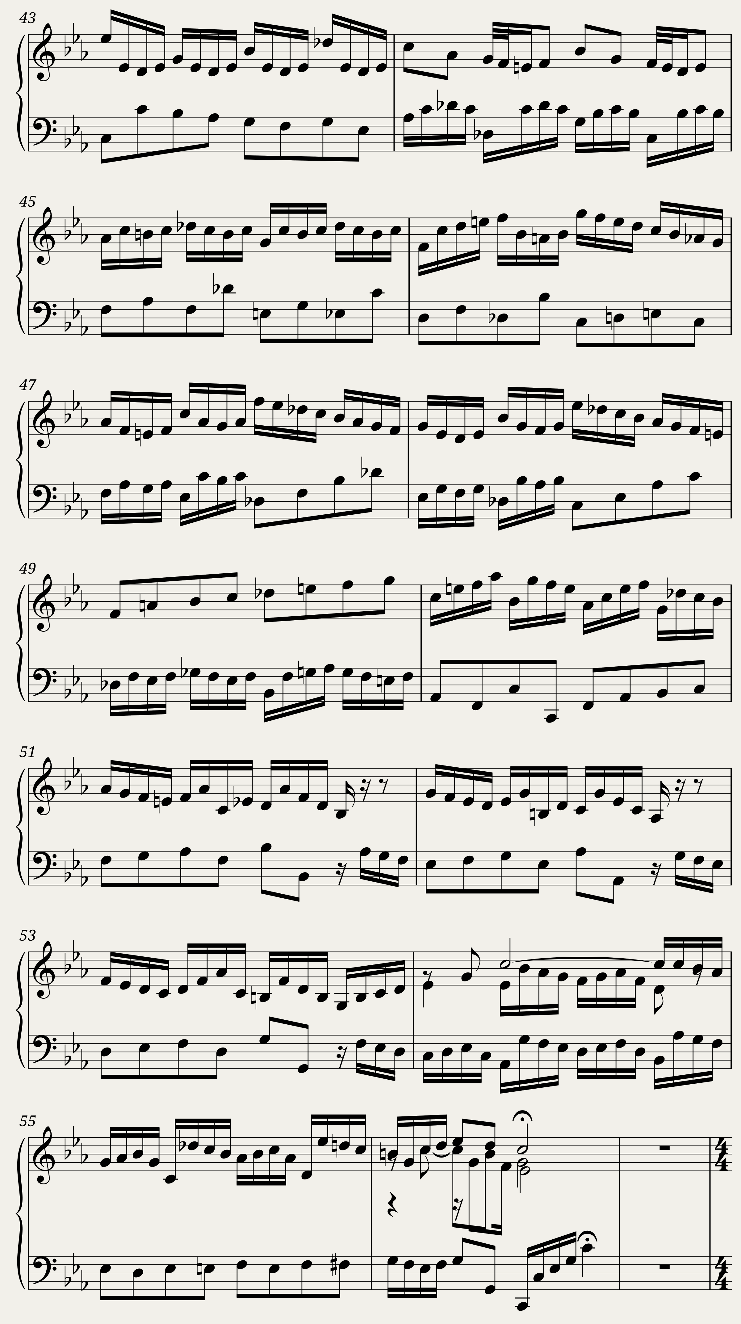 BWV 871: The Well-tempered Clavier Book II - II (A = 415 Hz) — 4/6
