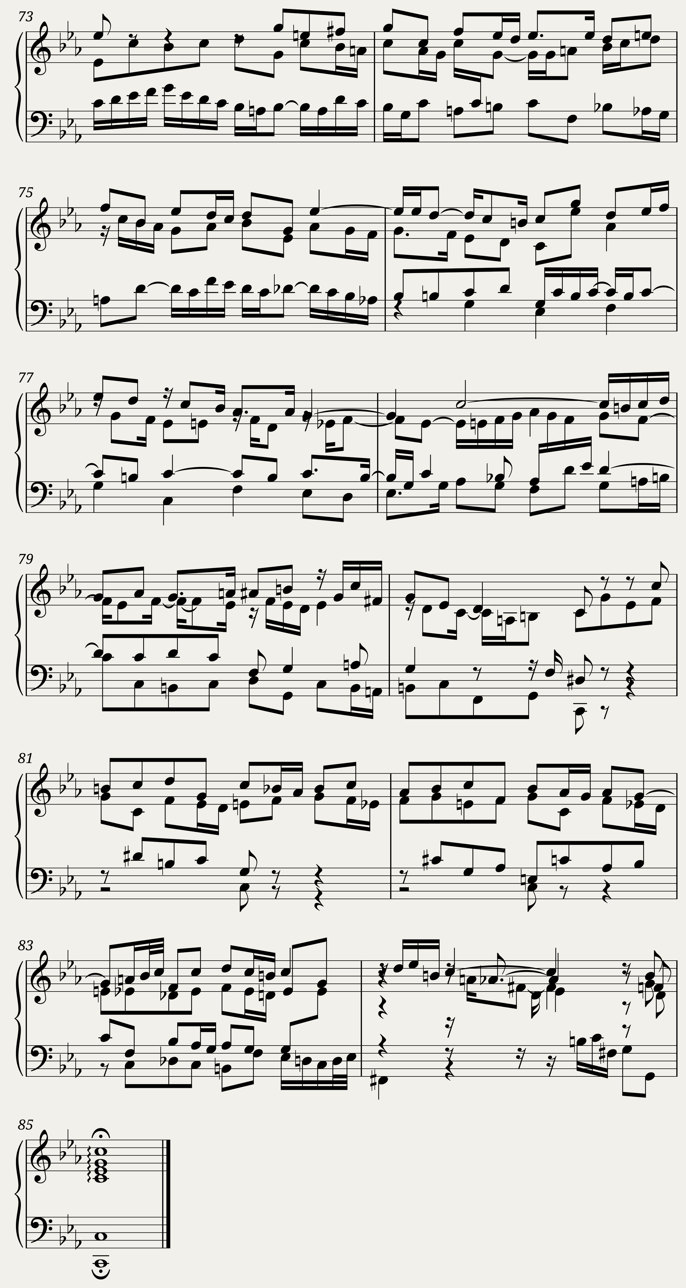 BWV 871: The Well-tempered Clavier Book II - II (A = 415 Hz) — 6/6