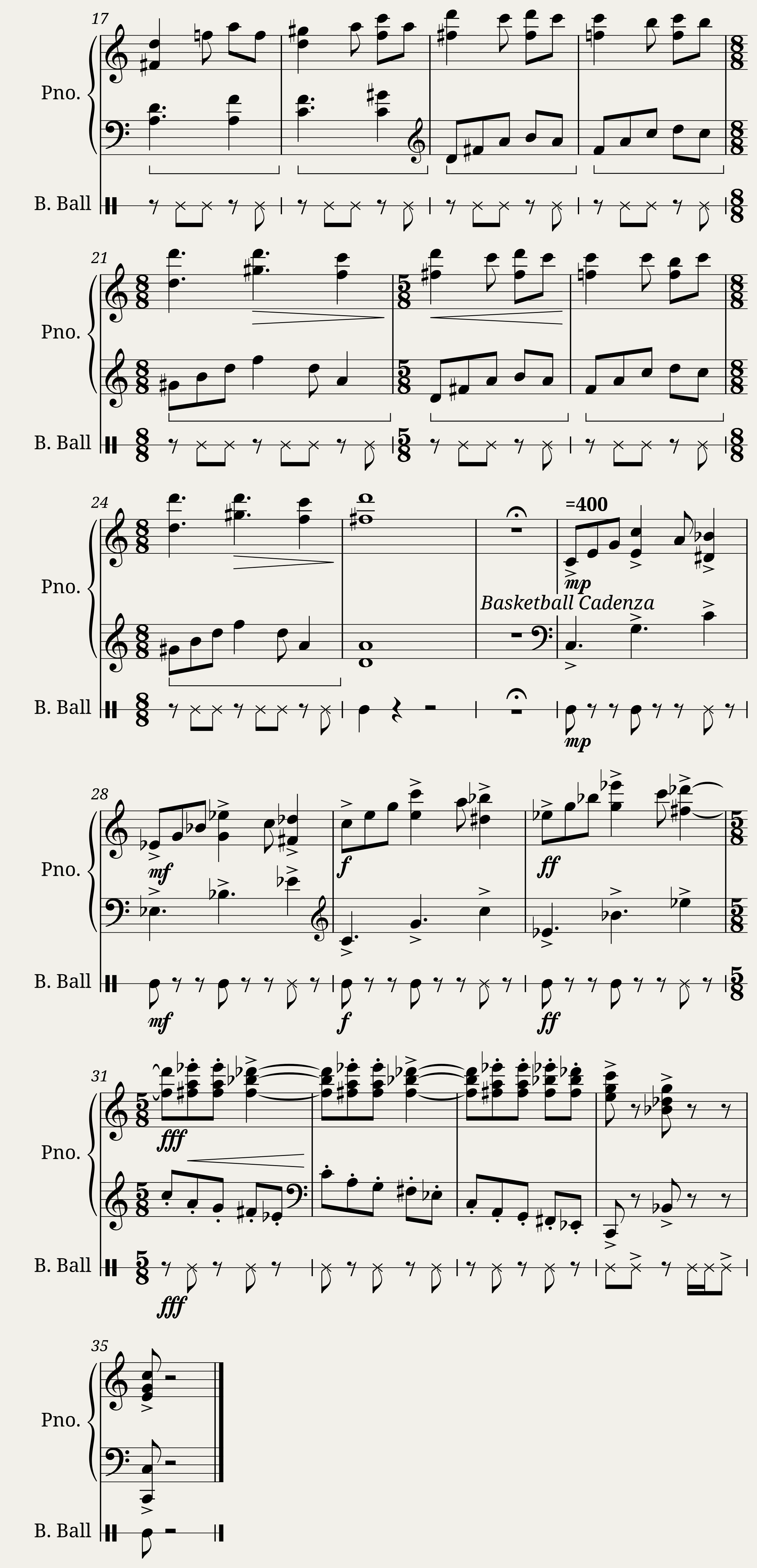 Duet for Piano and Basketball — 2/2