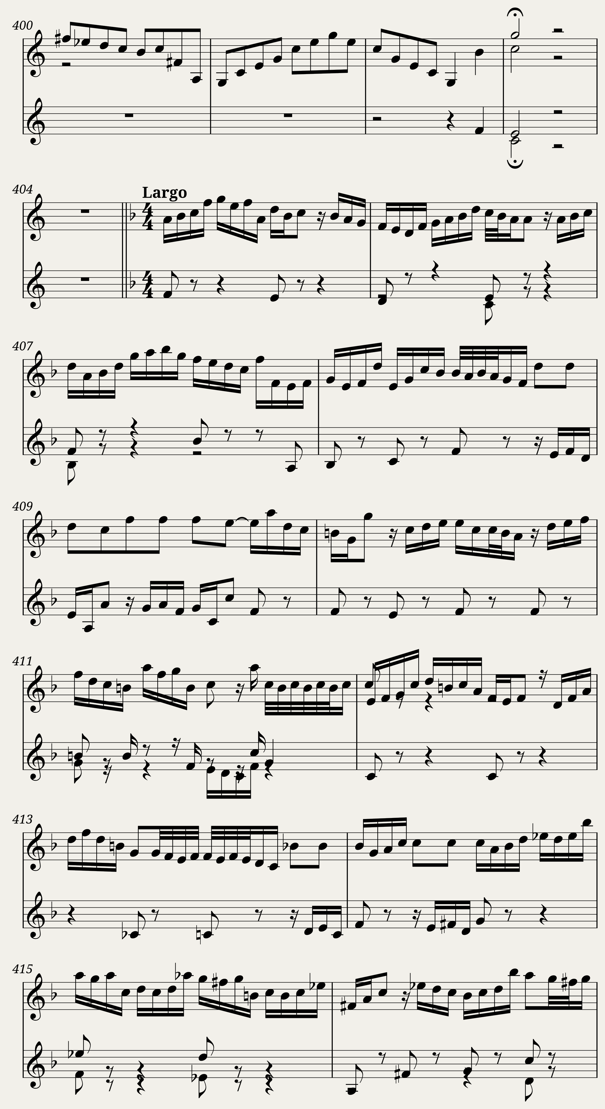 BWV 1005 Violin Sonata No.3 in C major — 17/22