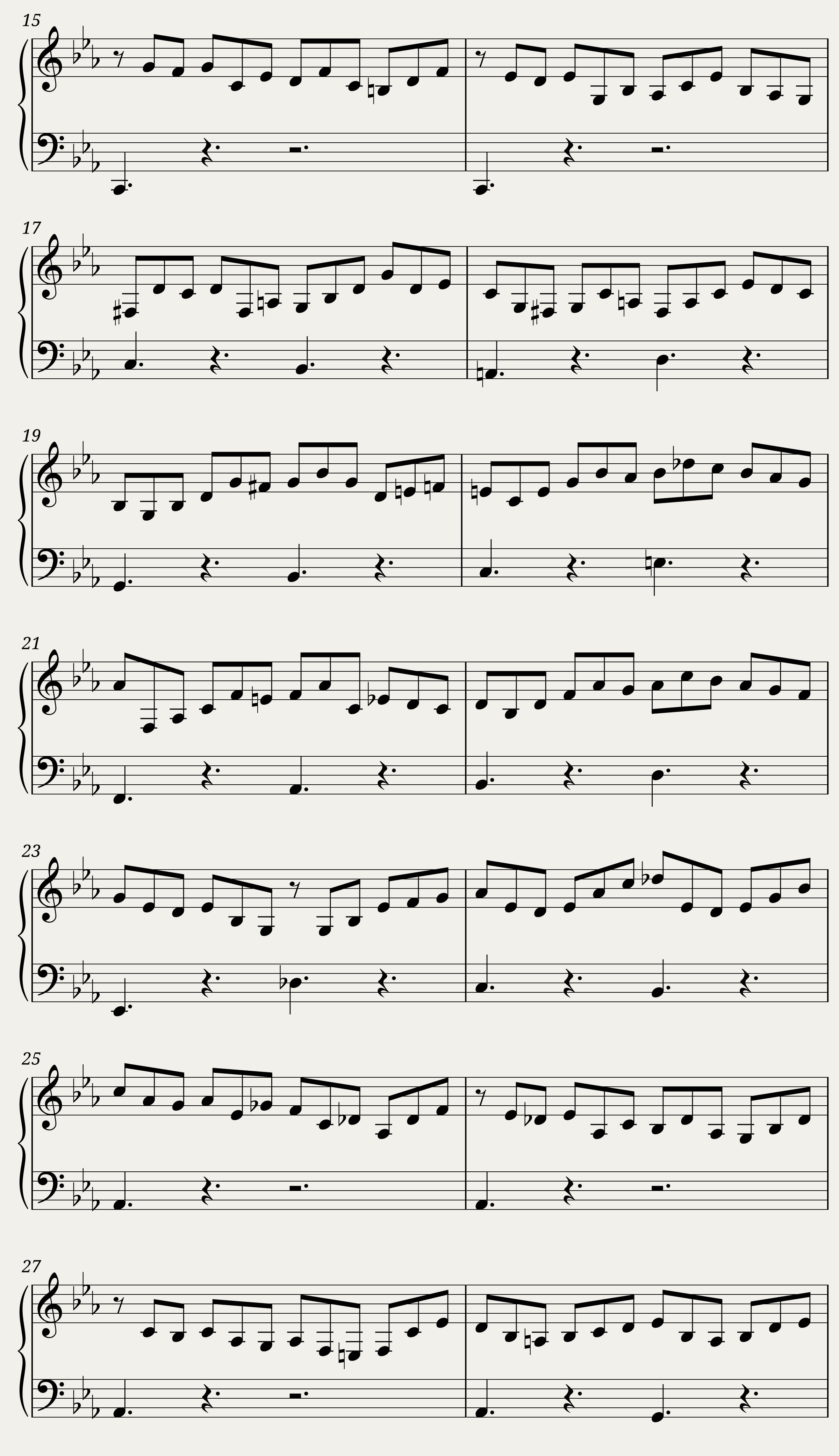 BWV 998: Prelude Fugue and Allegro in E-flat Major (Lute Sound) — 2/14