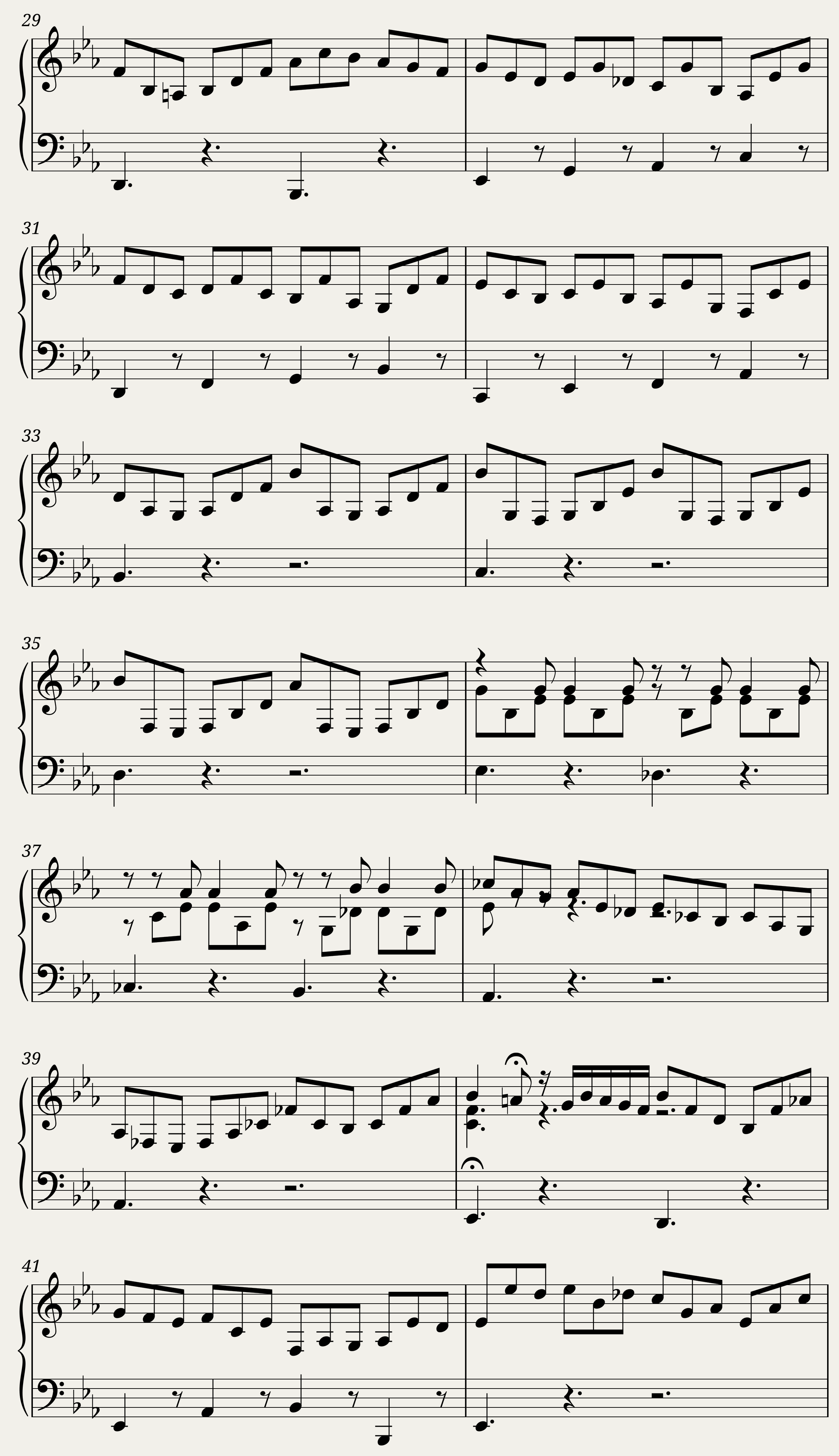 BWV 998: Prelude Fugue and Allegro in E-flat Major (Lute Sound) — 3/14
